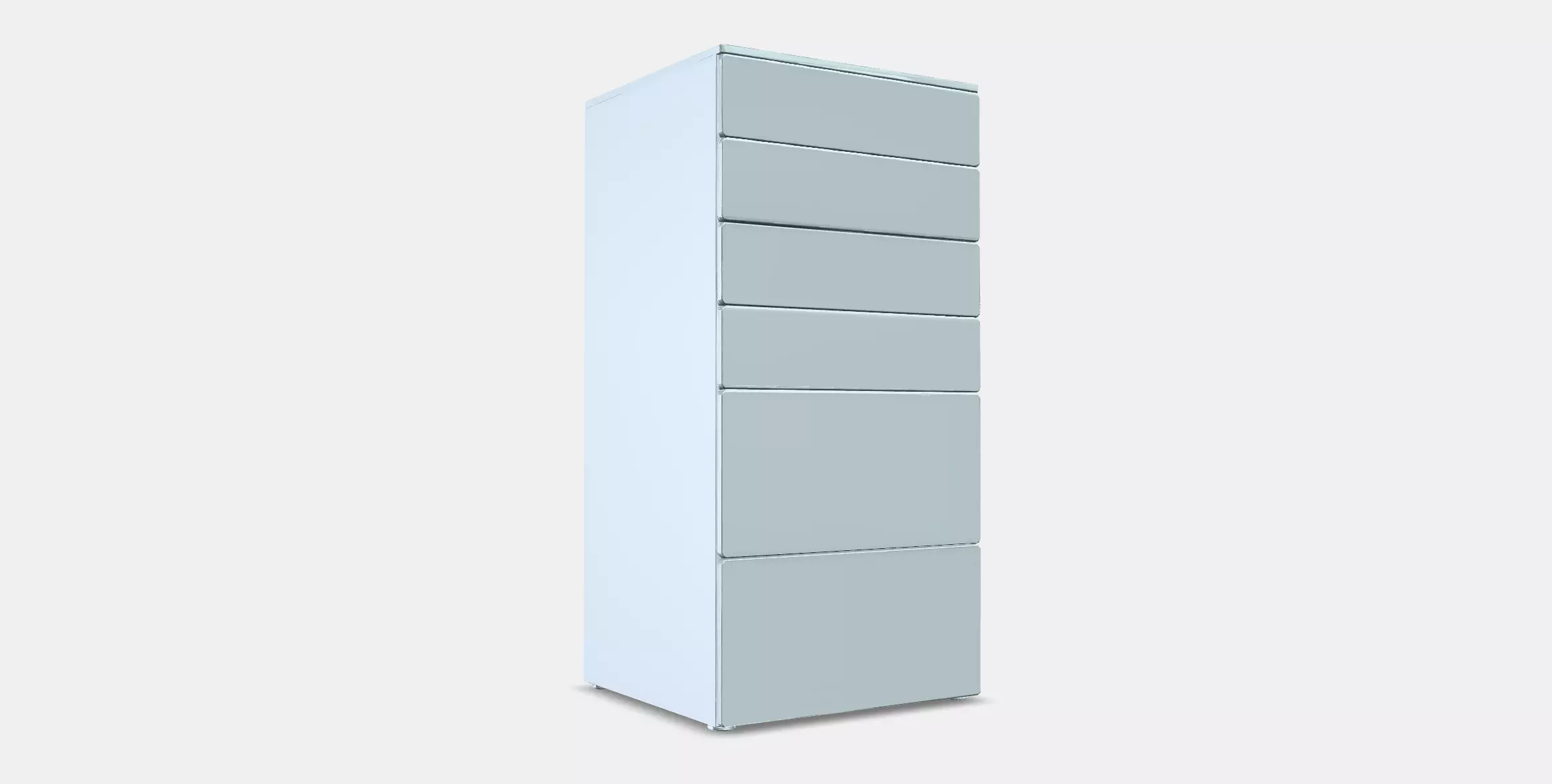 SMASTAD - PLATSA Chest of 6 drawers 2 Low-poly 3D model_0