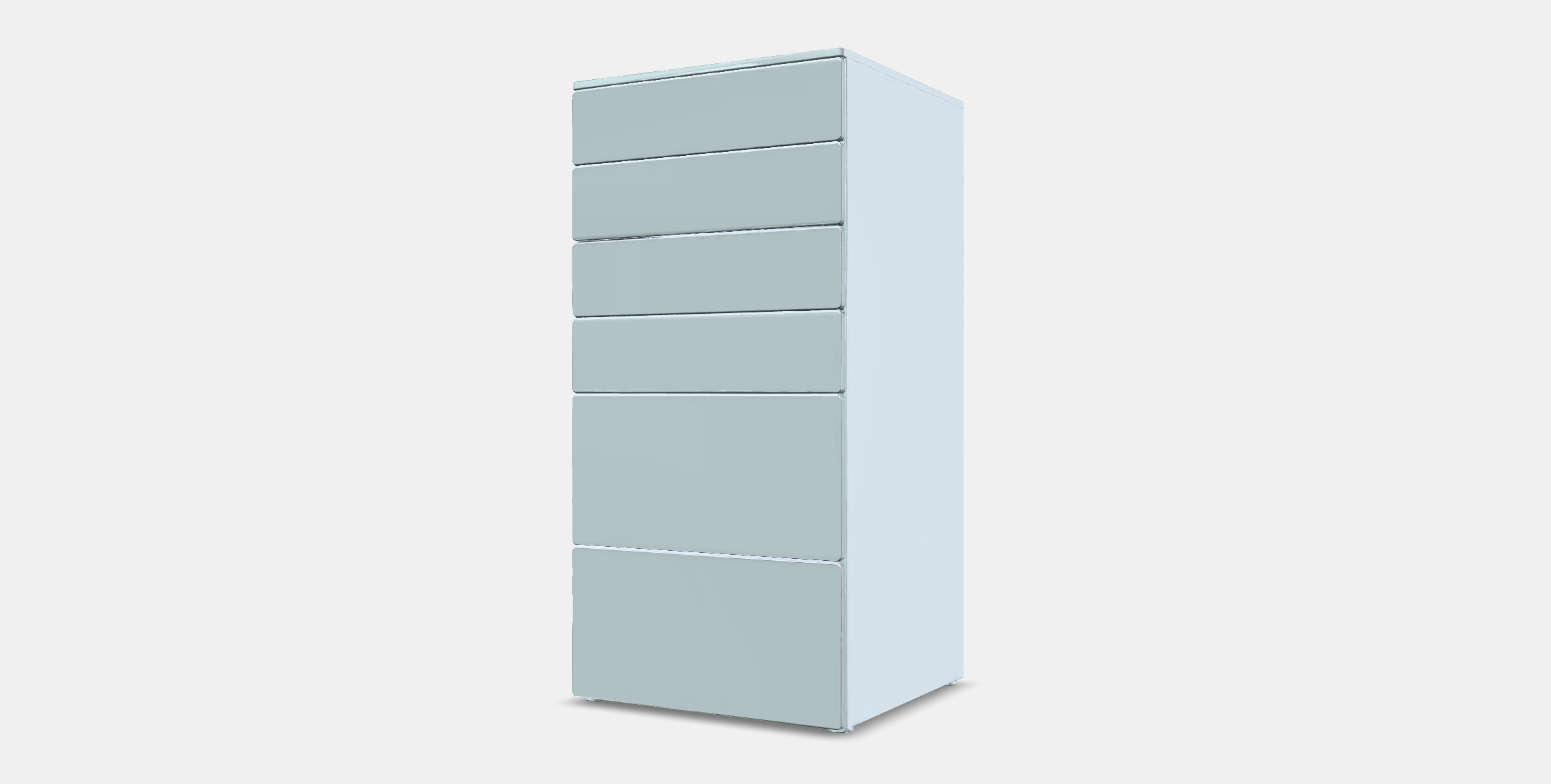 SMASTAD - PLATSA Chest of 6 drawers 2 Low-poly 3D model_12