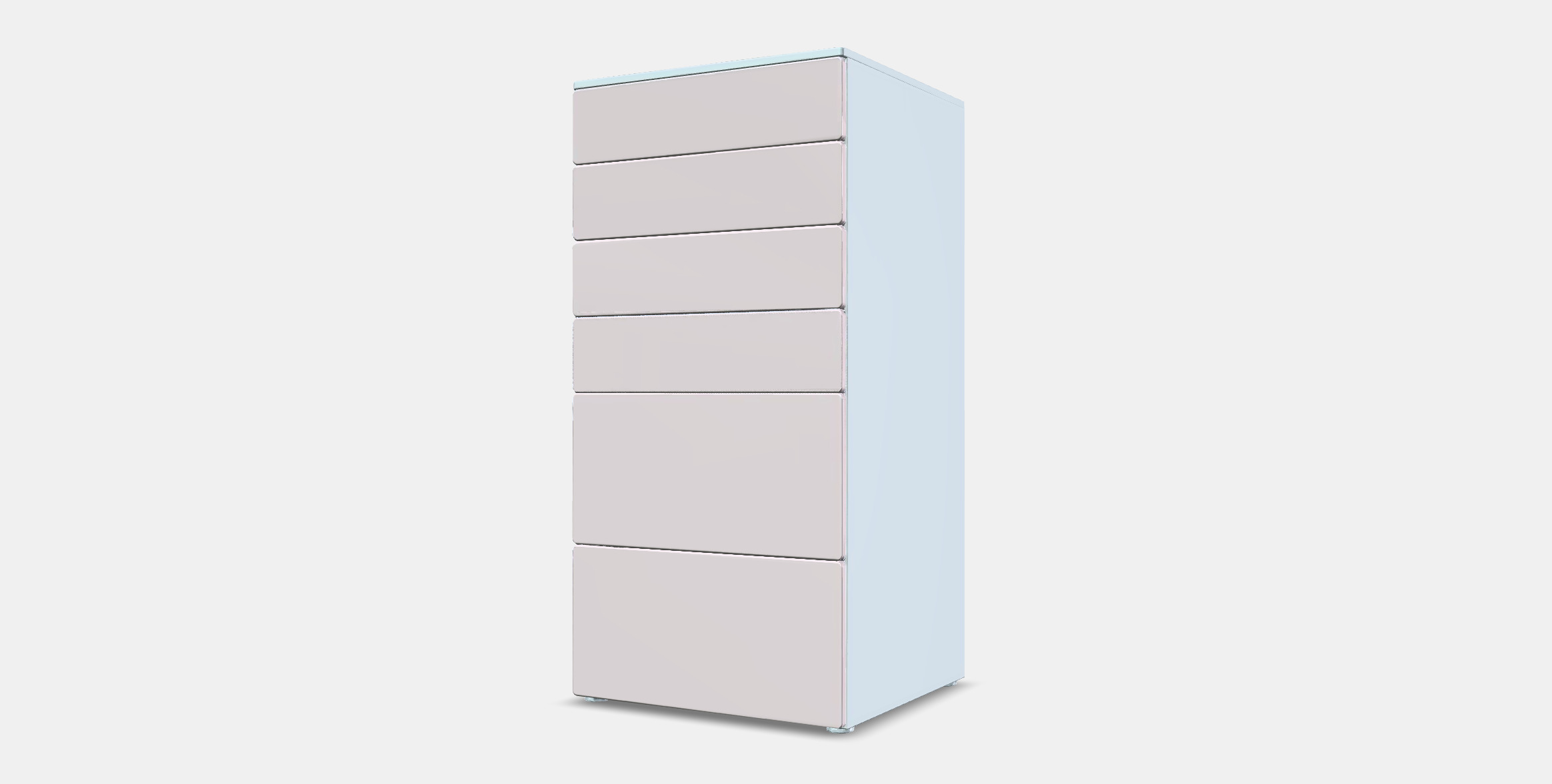 SMASTAD - PLATSA Chest of 6 drawers 4 Low-poly 3D model_12