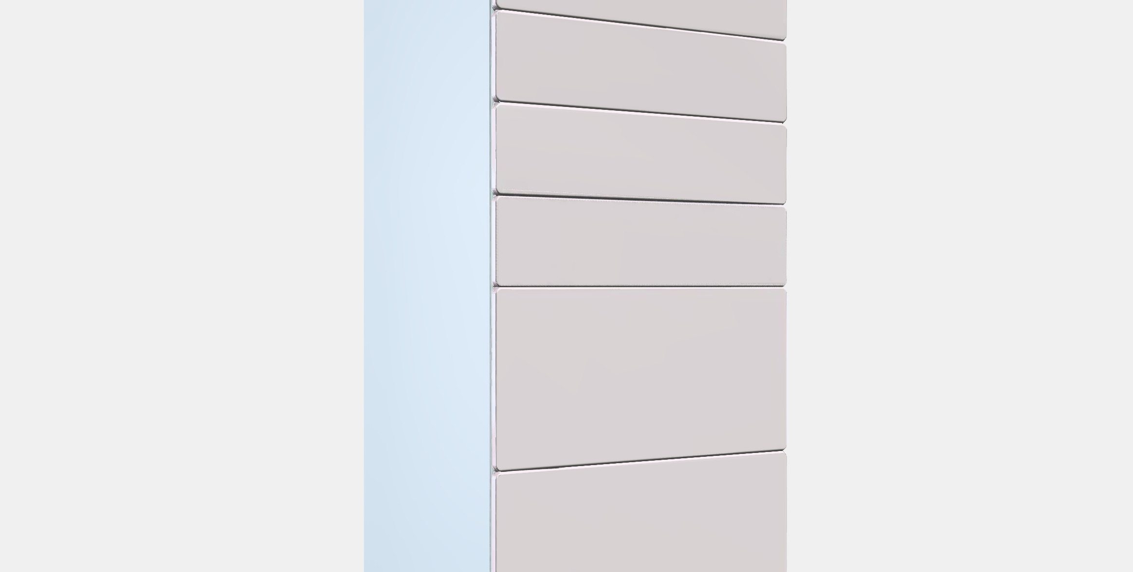 SMASTAD - PLATSA Chest of 6 drawers 4 Low-poly 3D model_9