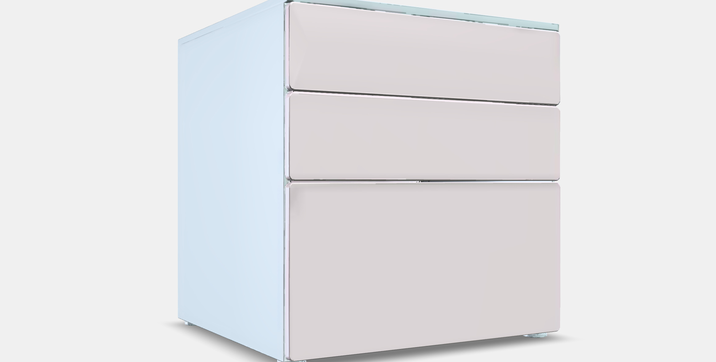 SMASTAD - PLATSA Chest of 3 drawers 3 Low-poly 3D model_9