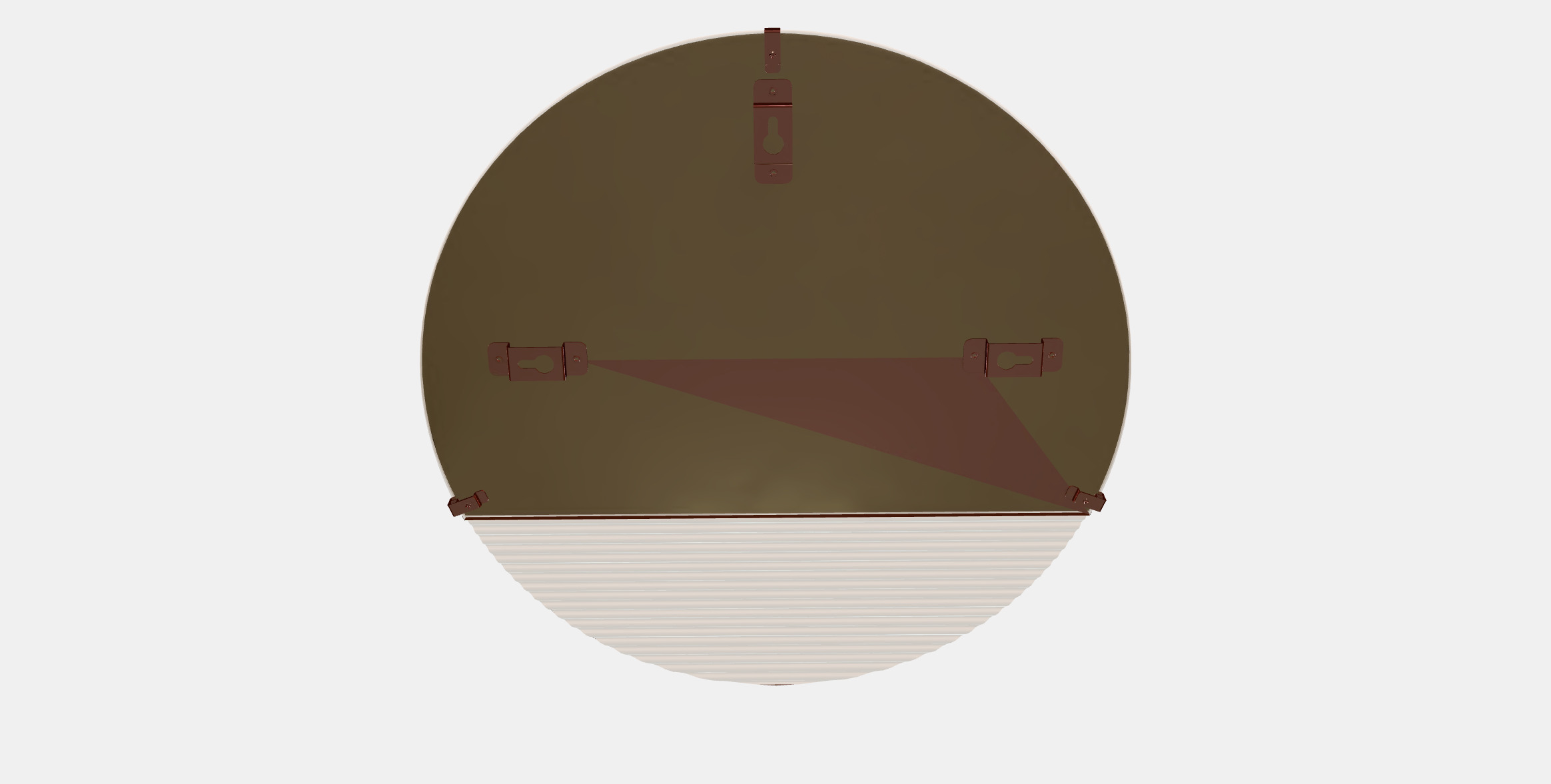 SKOGSGRANSEN Decorative mirror Low-poly 3D model_7