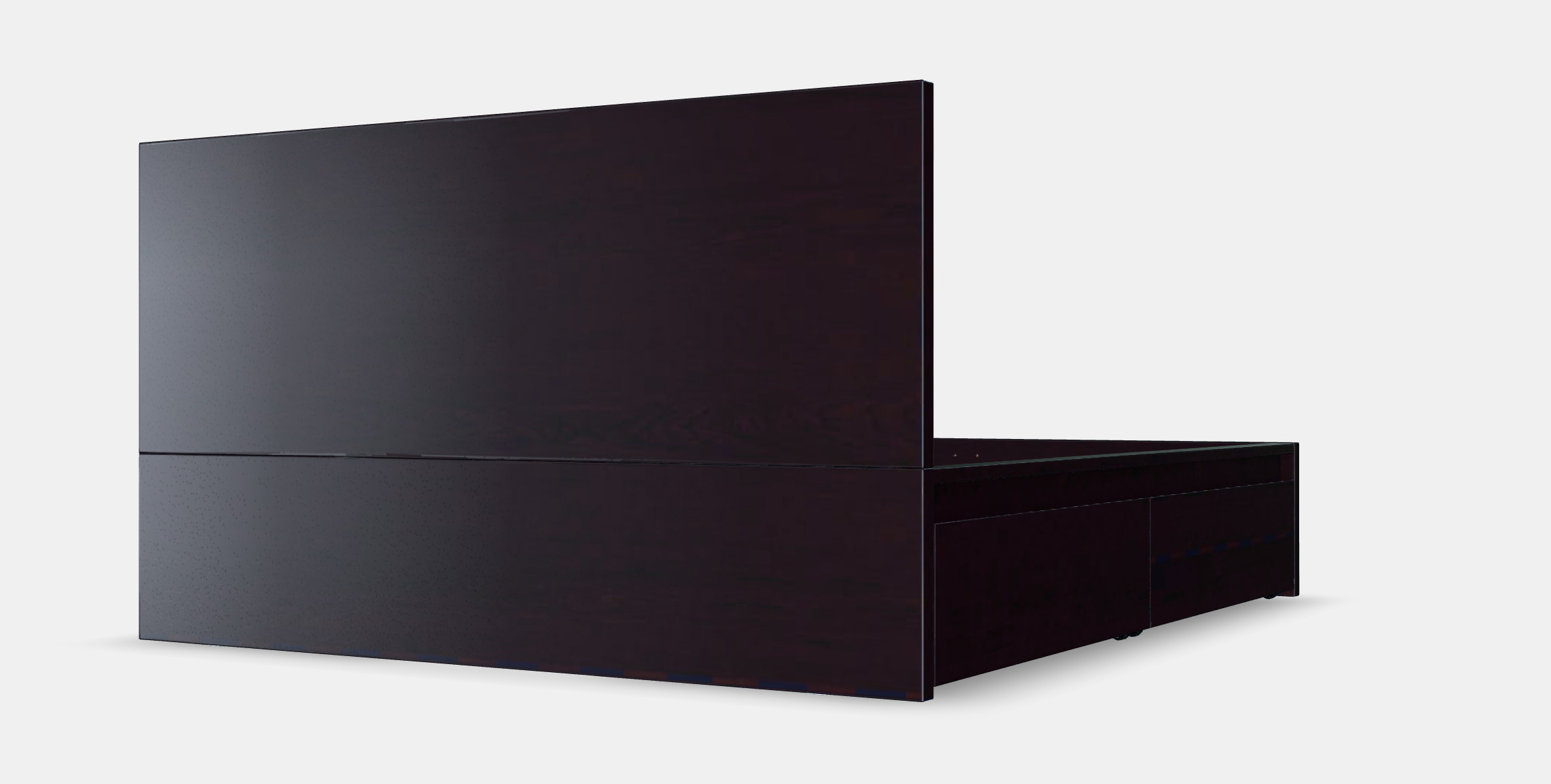 MALM Bed frame high w 4 storage boxes 13 3D model_10