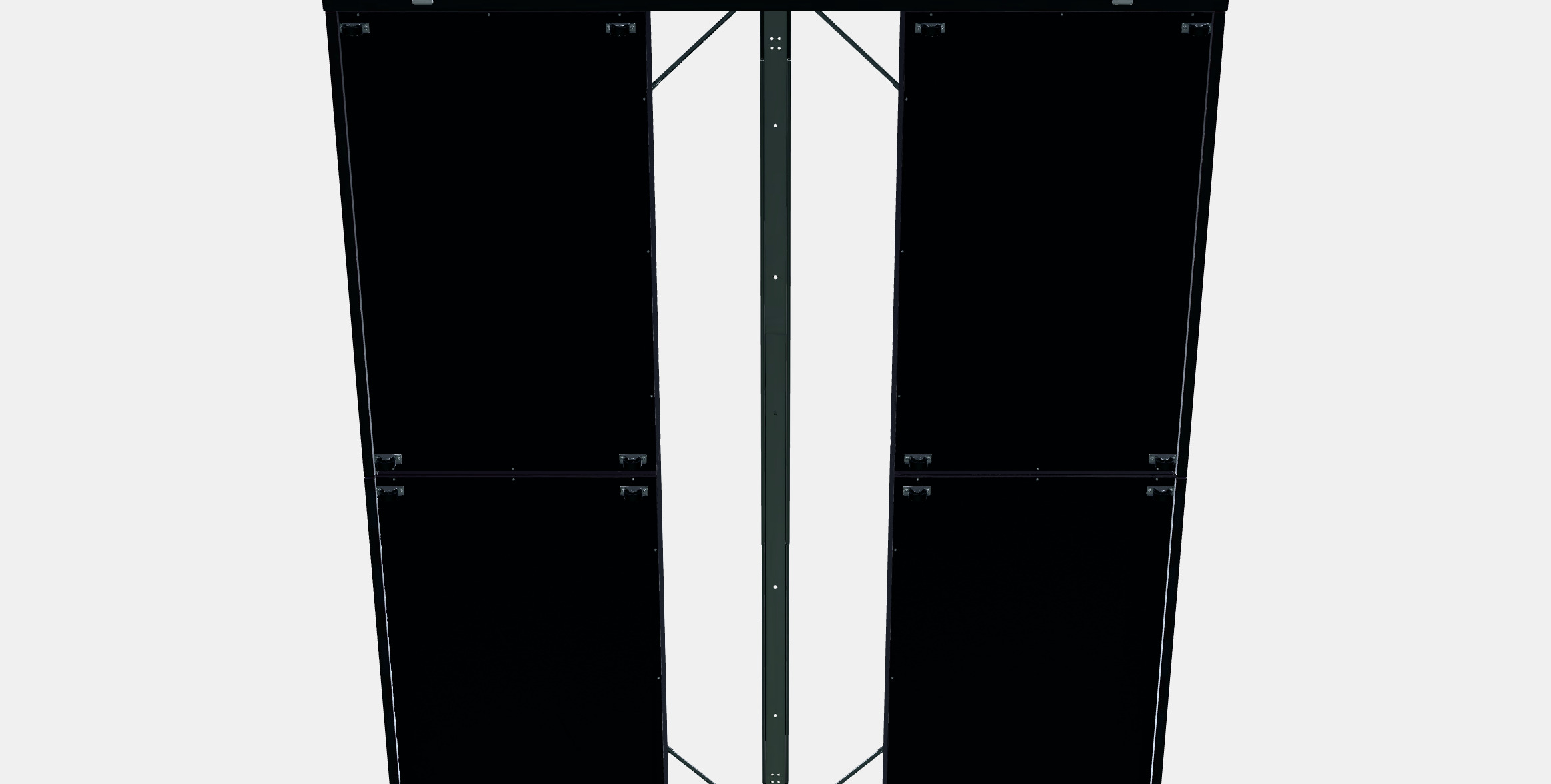 MALM Bed frame high w 4 storage boxes 13 3D model_7