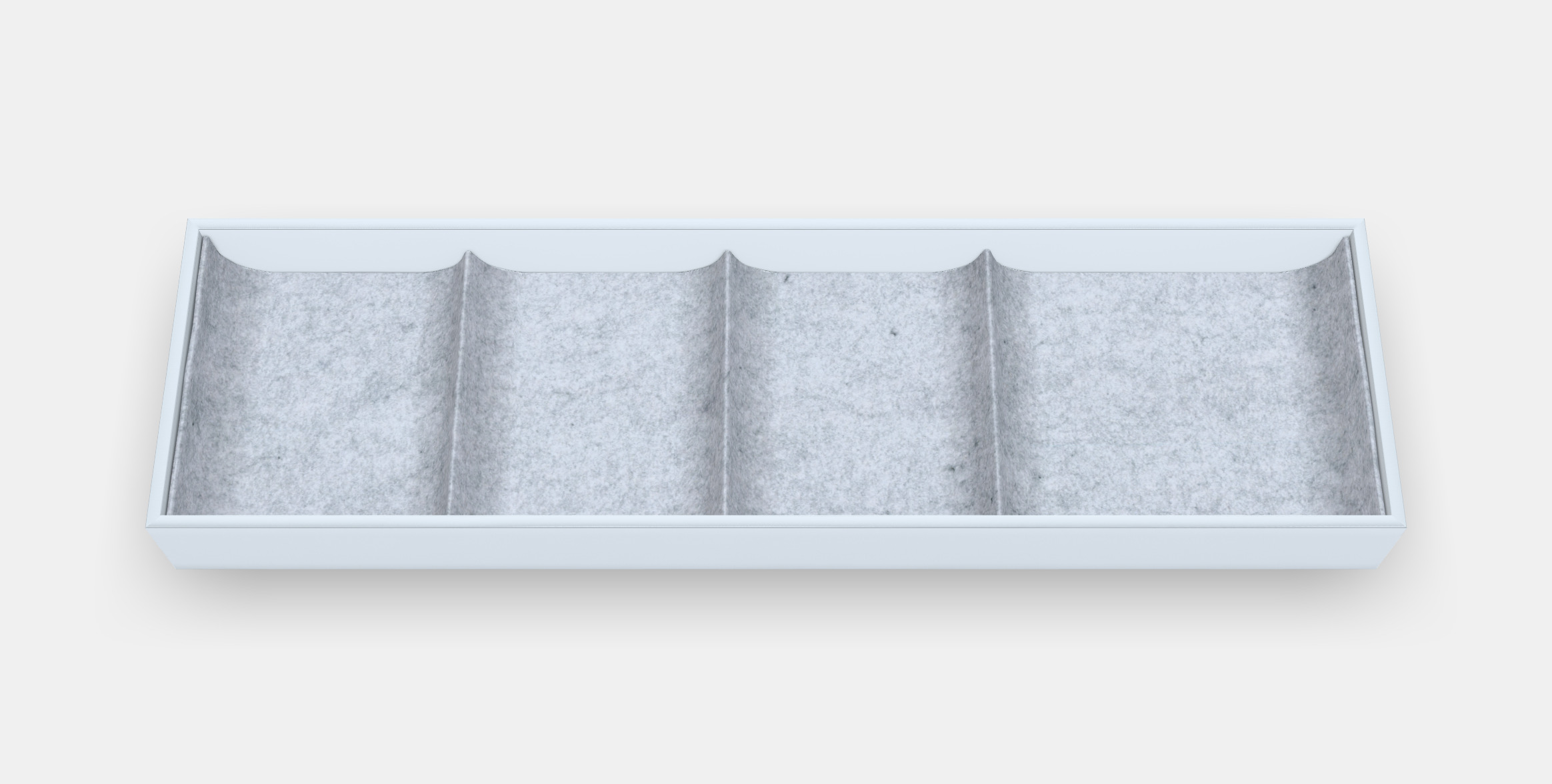 KOMPLEMENT Insert with 4 compartments Low-poly 3D model_3