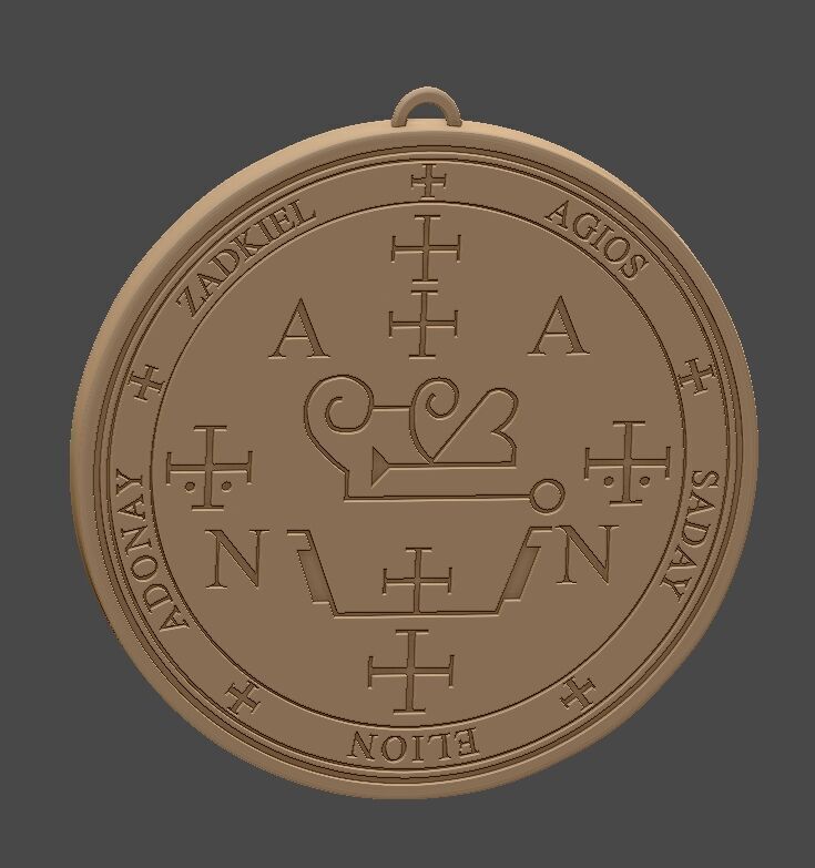 Sello Arcangel Zadkiel 3D model_3