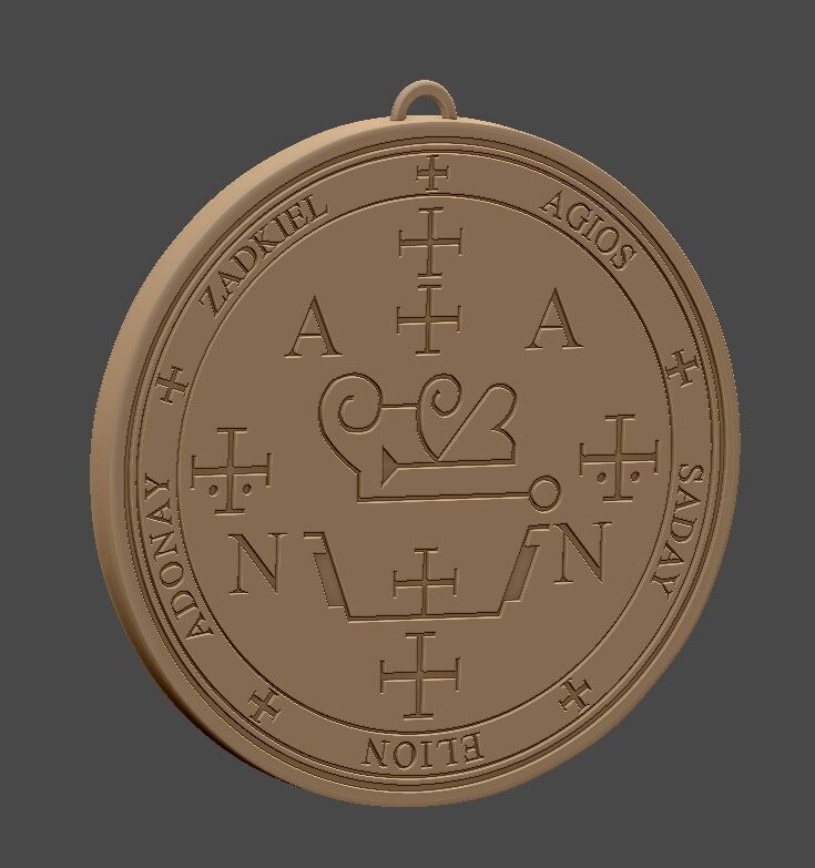 Sello Arcangel Zadkiel 3D model_1