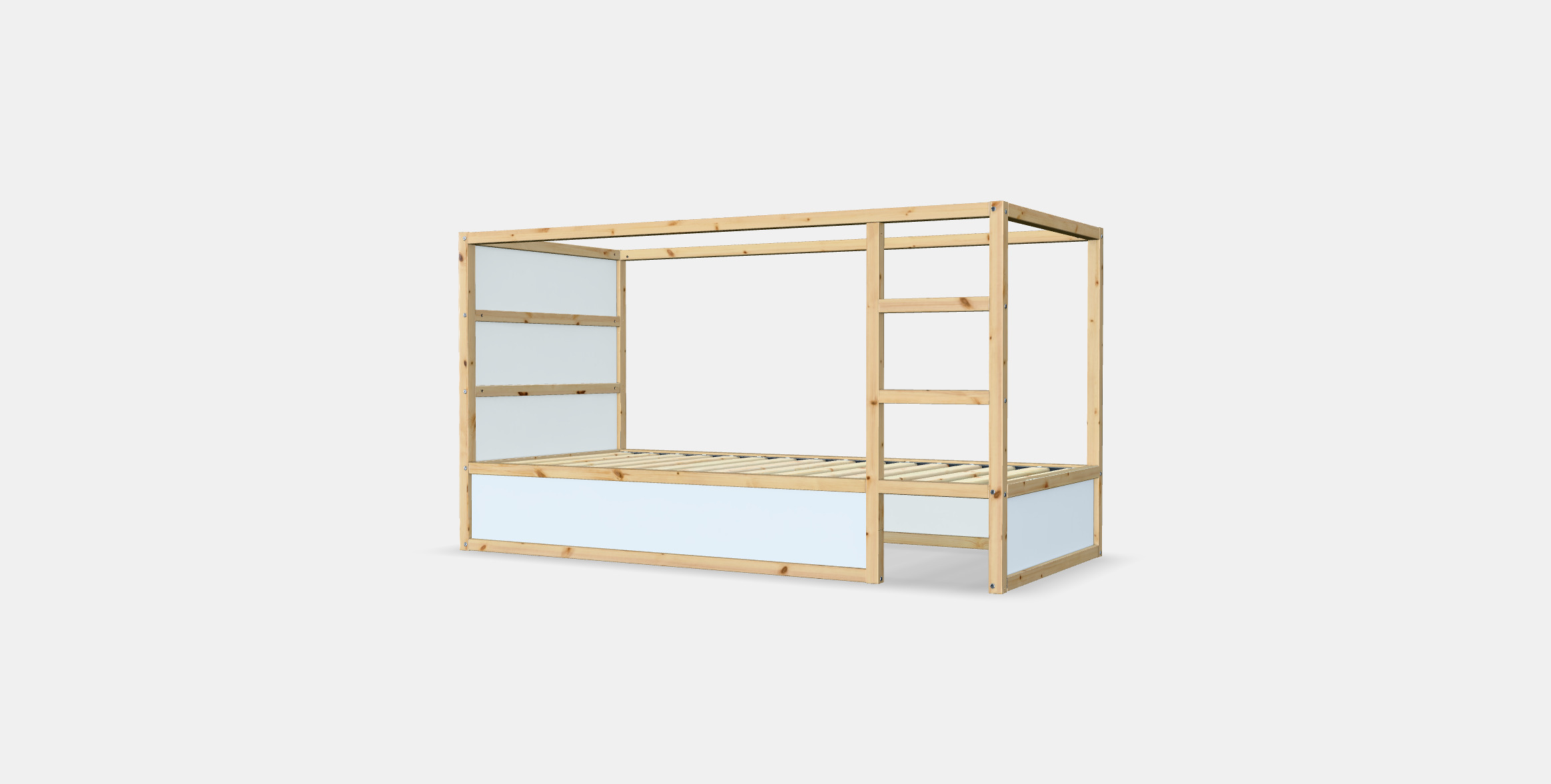 KURA Double-sided bed 3D model_5