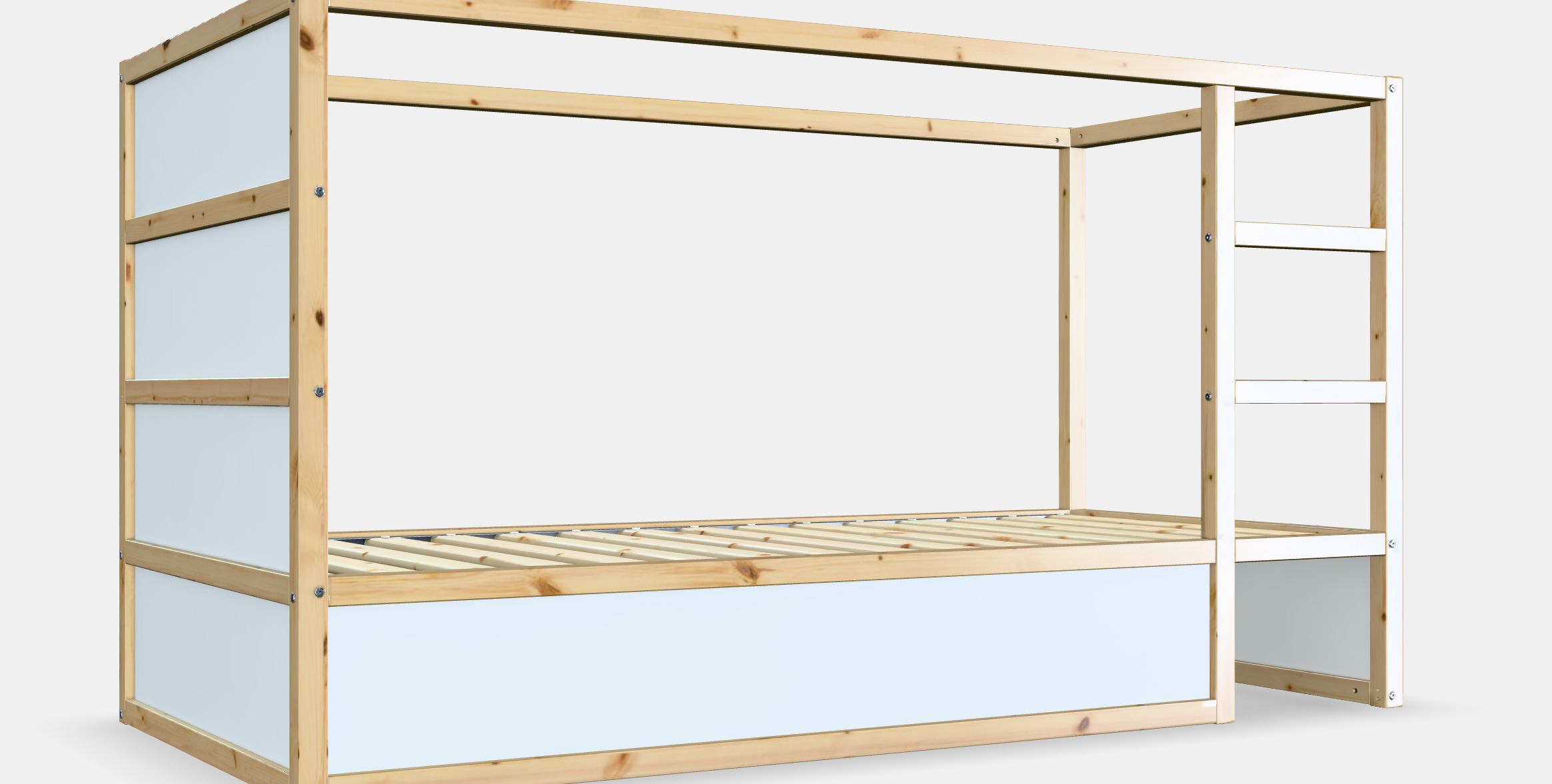 KURA Double-sided bed 3D model_3