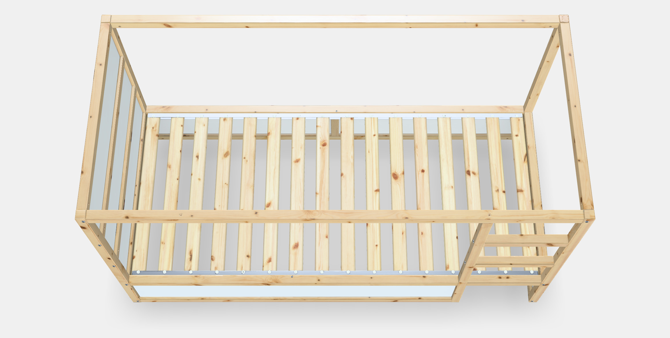 KURA Double-sided bed 3D model_4