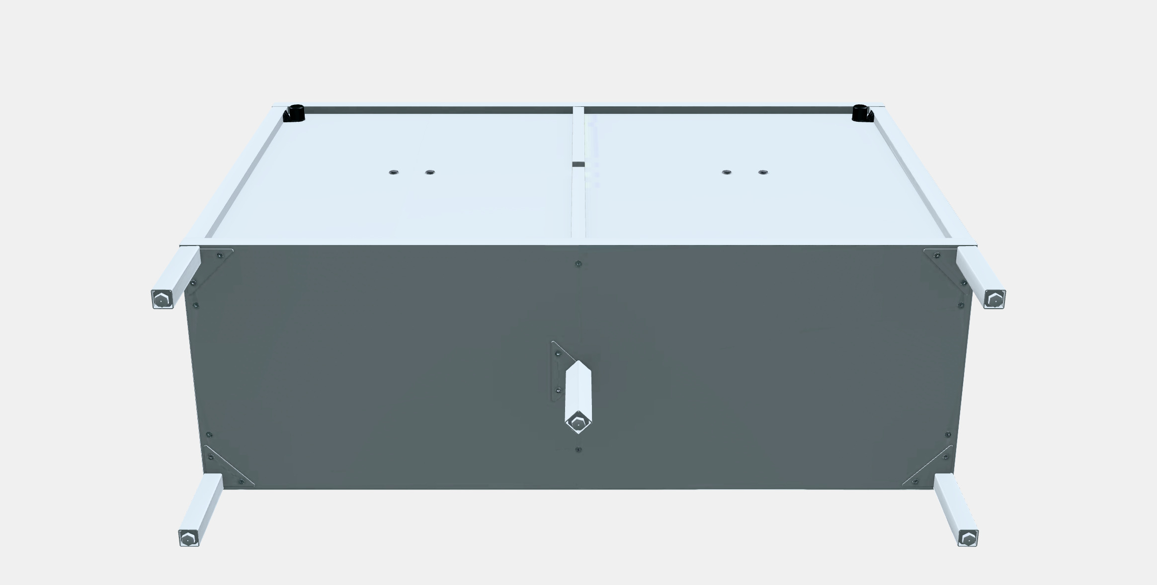 KALKNAS Cabinet with sliding doors Low-poly 3D model_8