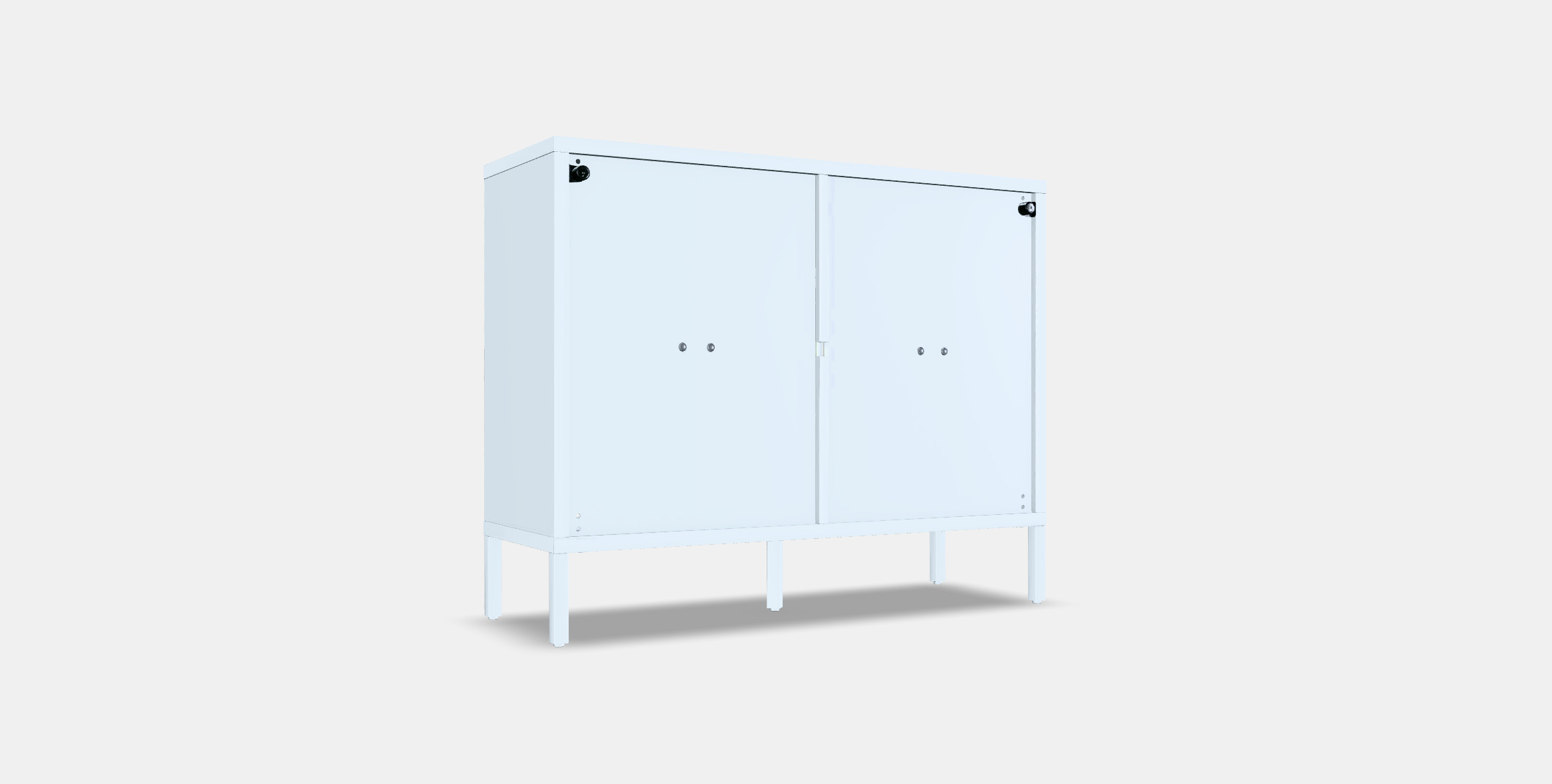 KALKNAS Cabinet with sliding doors Low-poly 3D model_16