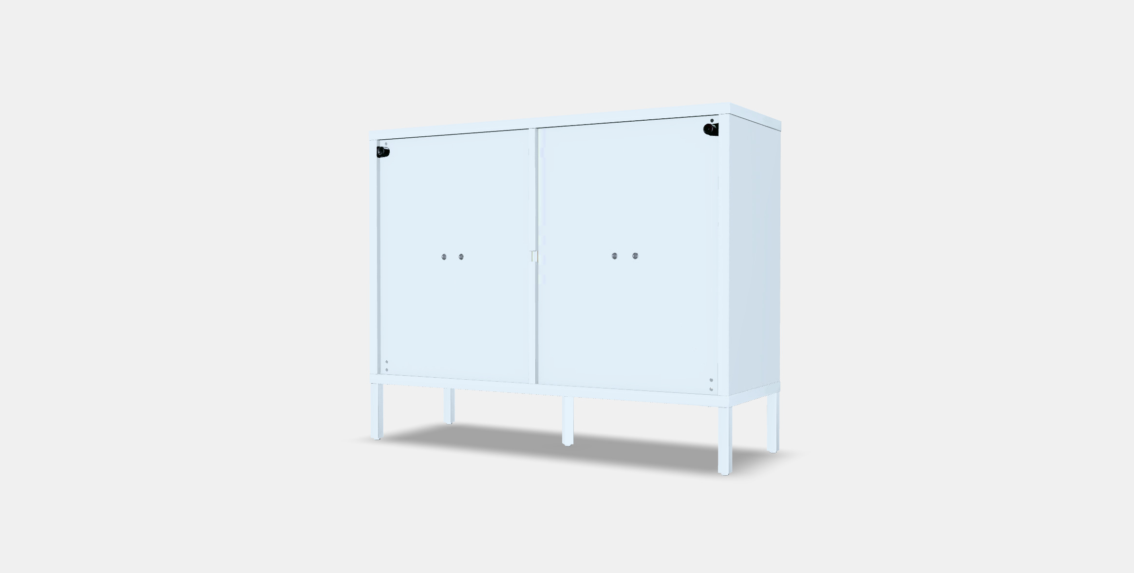 KALKNAS Cabinet with sliding doors Low-poly 3D model_5