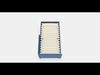 BLAKULLEN Upholster bed frame with headboard Low-poly 3D model_1