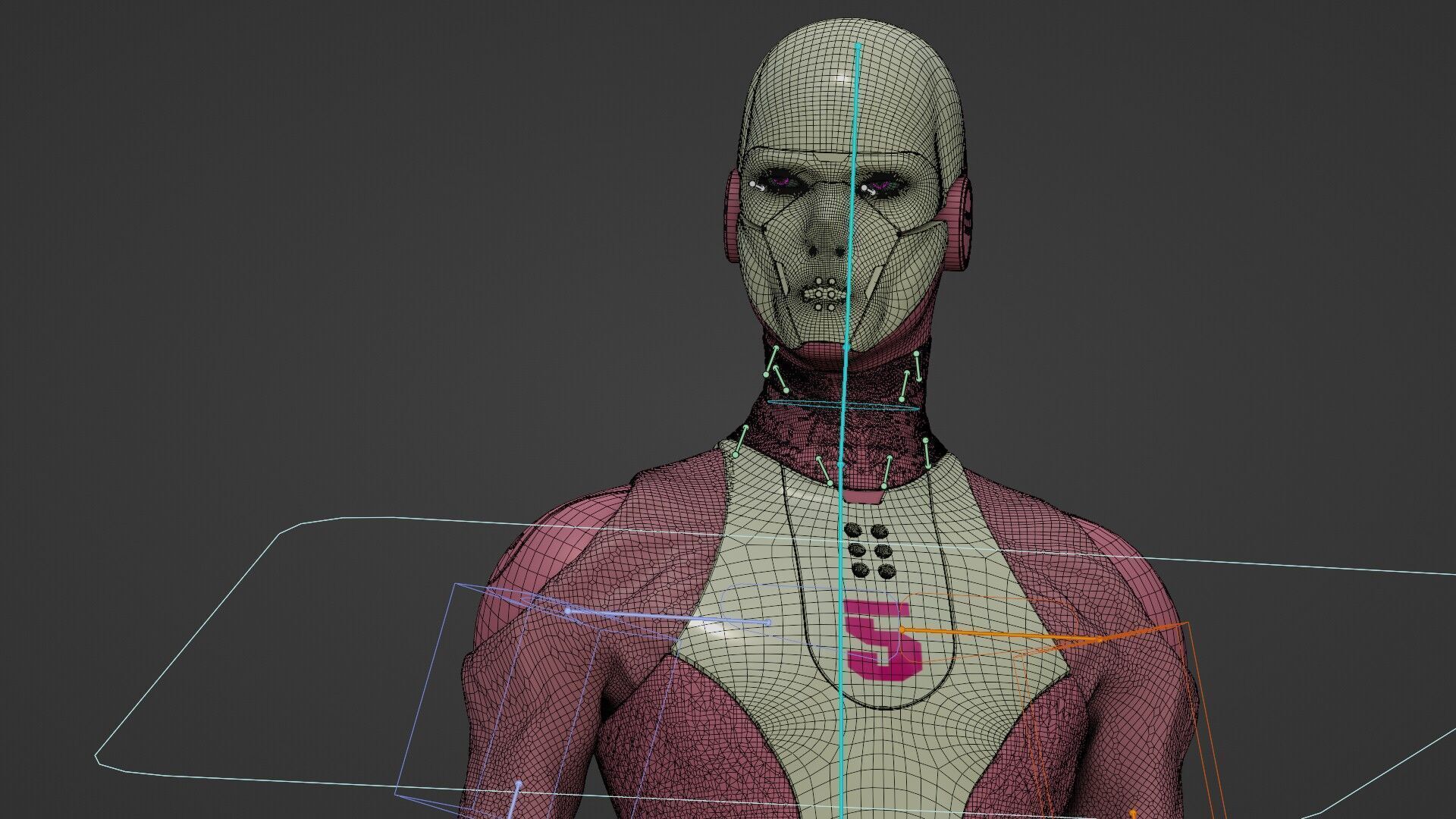 ROB-MECHA C  Rigged for Unreal Engine - Unity - MIXAMO 3D model_39