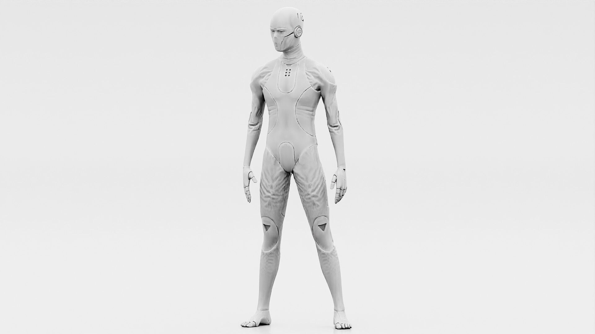 ROB-MECHA C  Rigged for Unreal Engine - Unity - MIXAMO 3D model_32