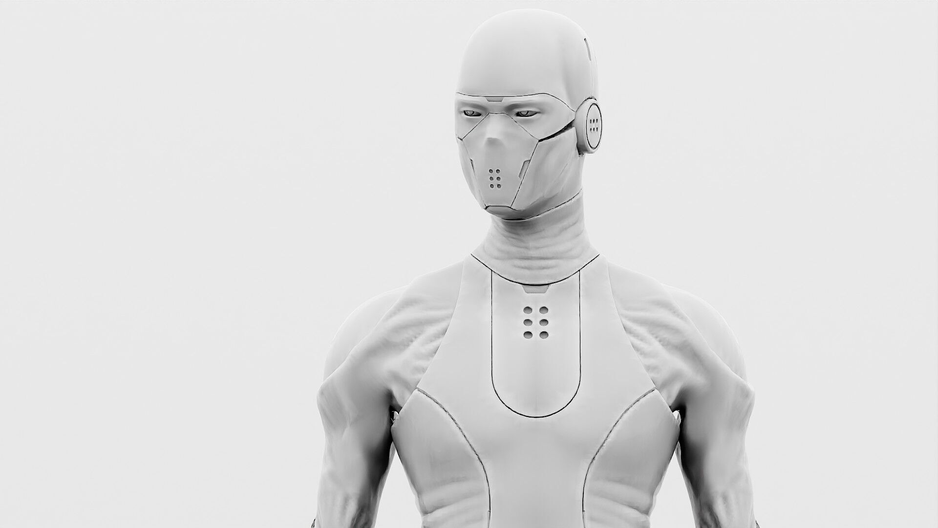 ROB-MECHA C  Rigged for Unreal Engine - Unity - MIXAMO 3D model_34