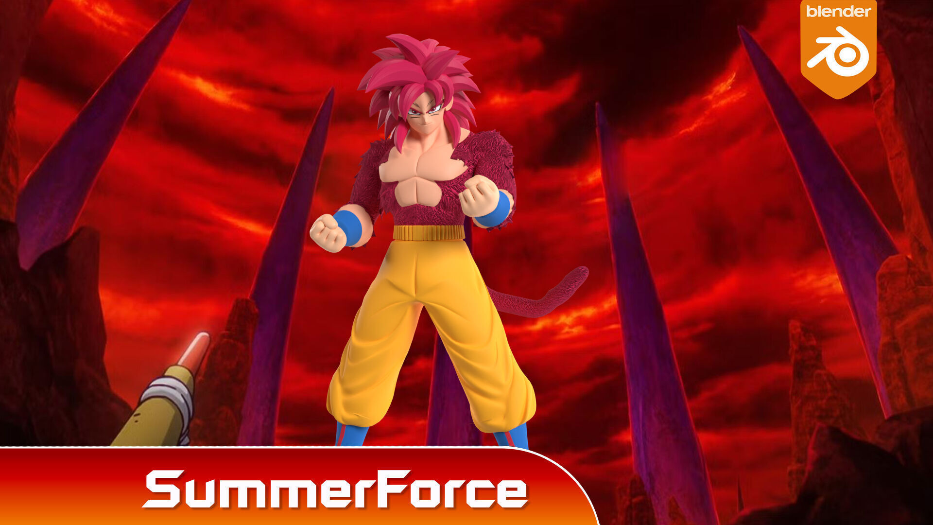 Goku Super Saiyan 4 - Dragonball Daima 3D model_2