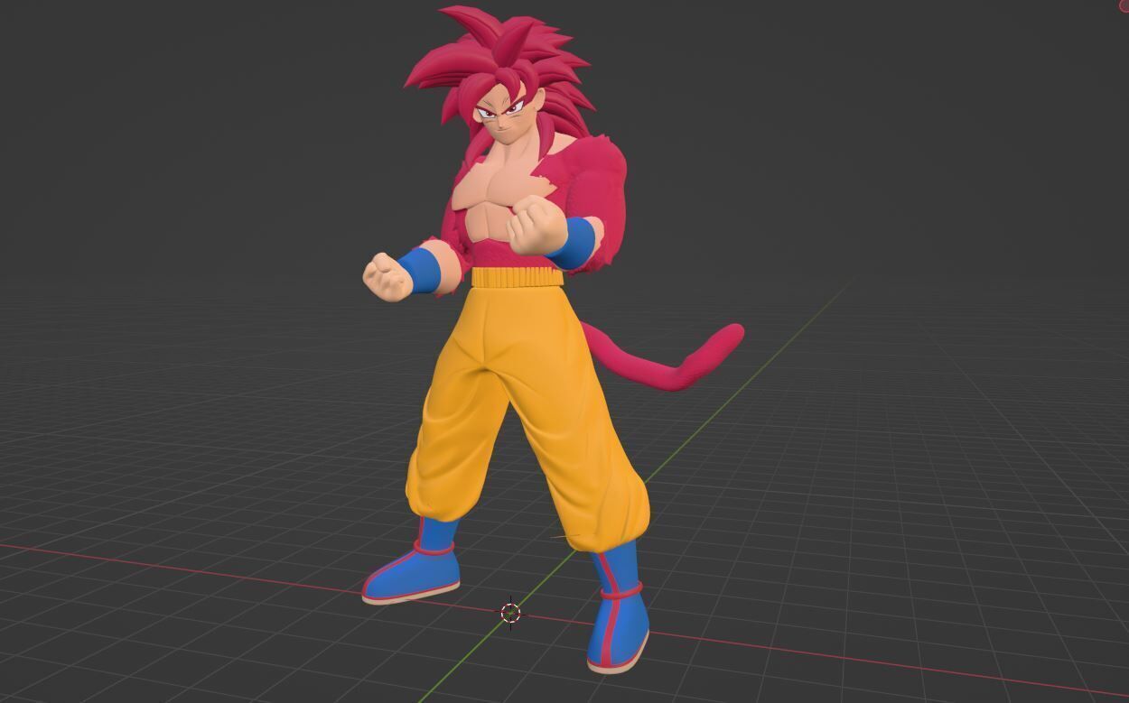 Goku Super Saiyan 4 - Dragonball Daima 3D model_6