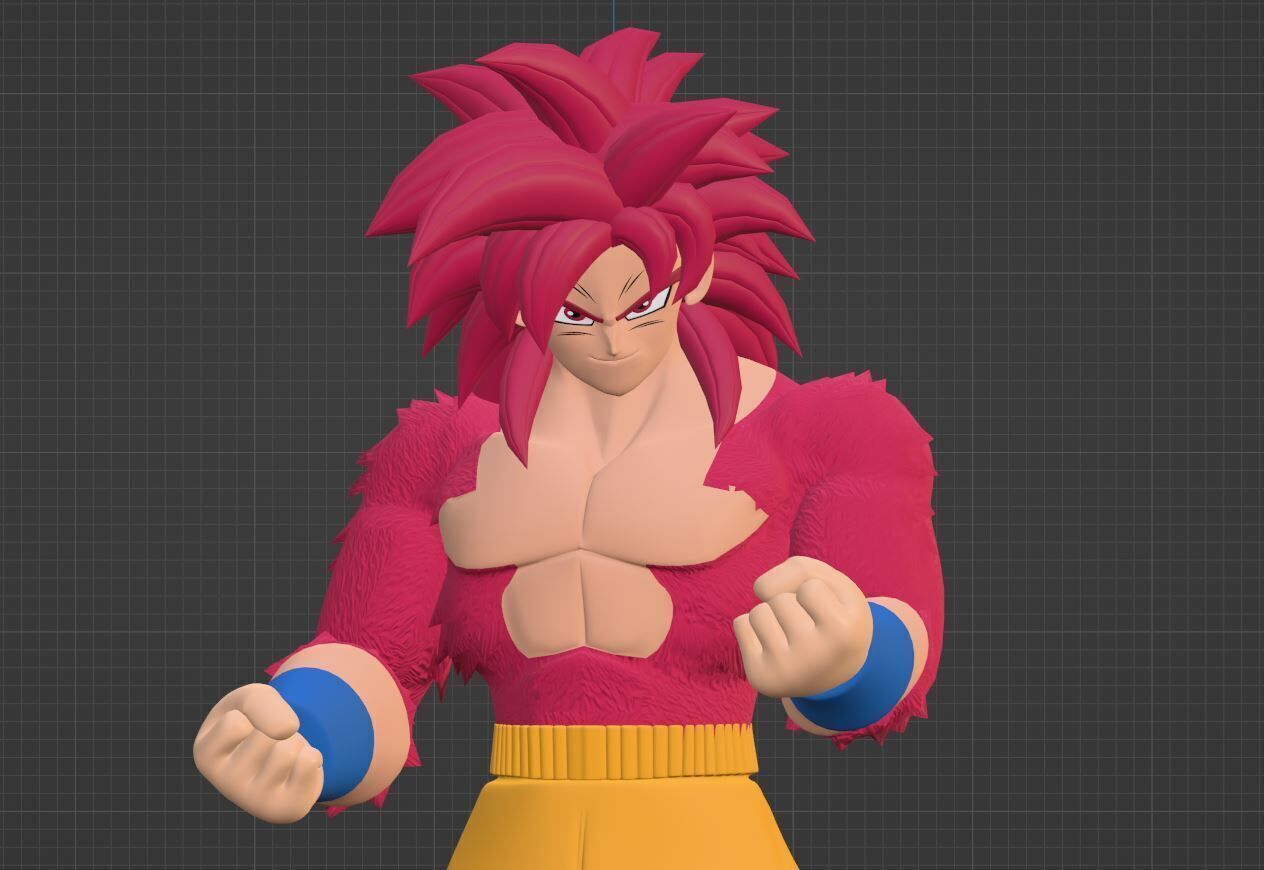 Goku Super Saiyan 4 - Dragonball Daima 3D model_9