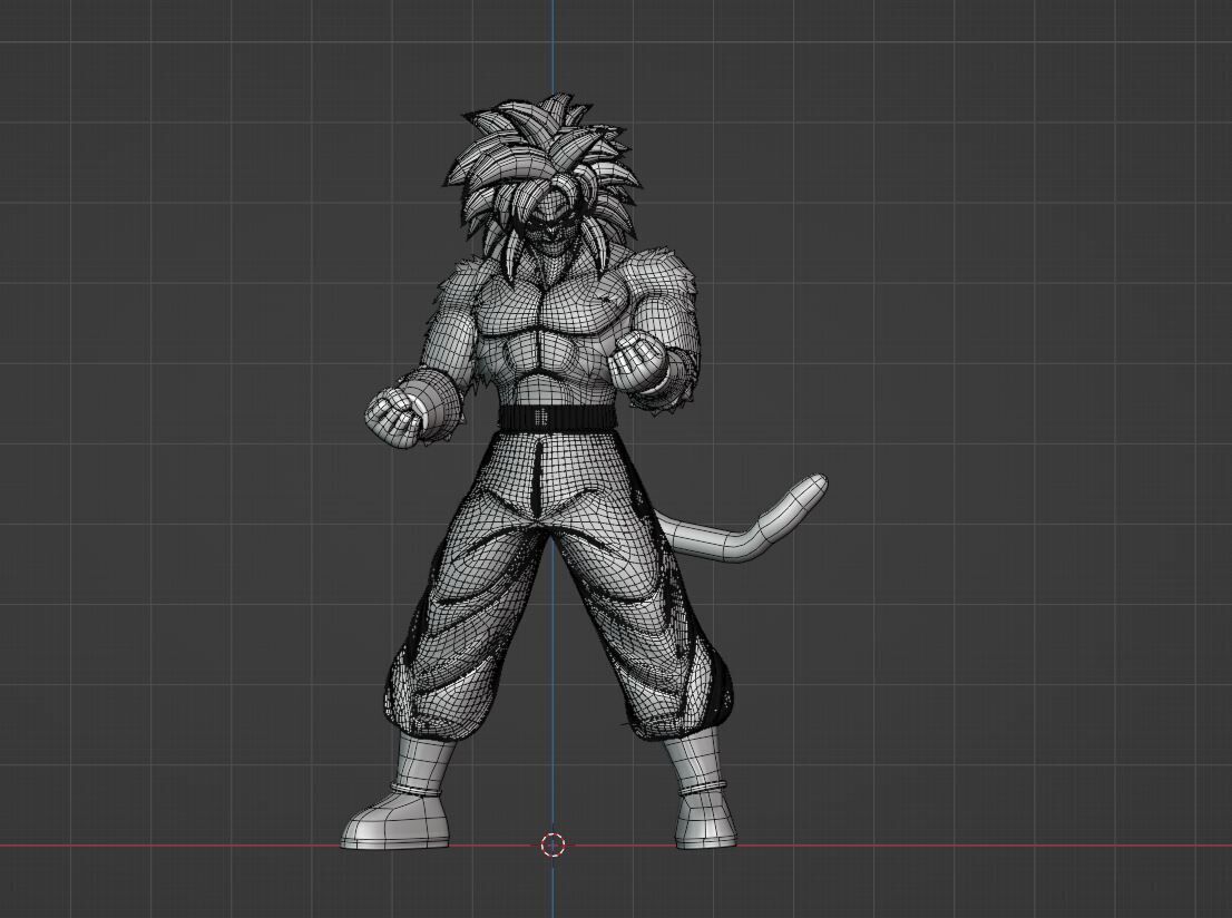 Goku Super Saiyan 4 - Dragonball Daima 3D model_10