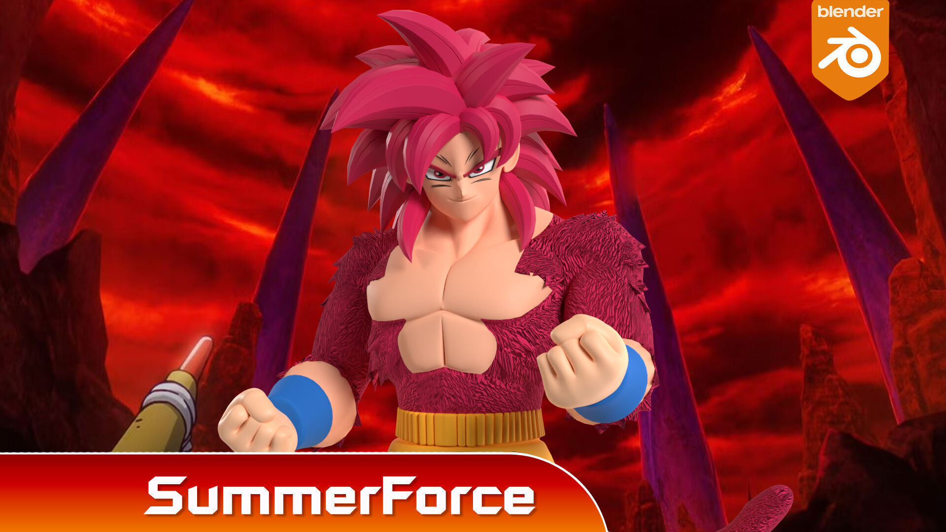 Goku Super Saiyan 4 - Dragonball Daima 3D model_1