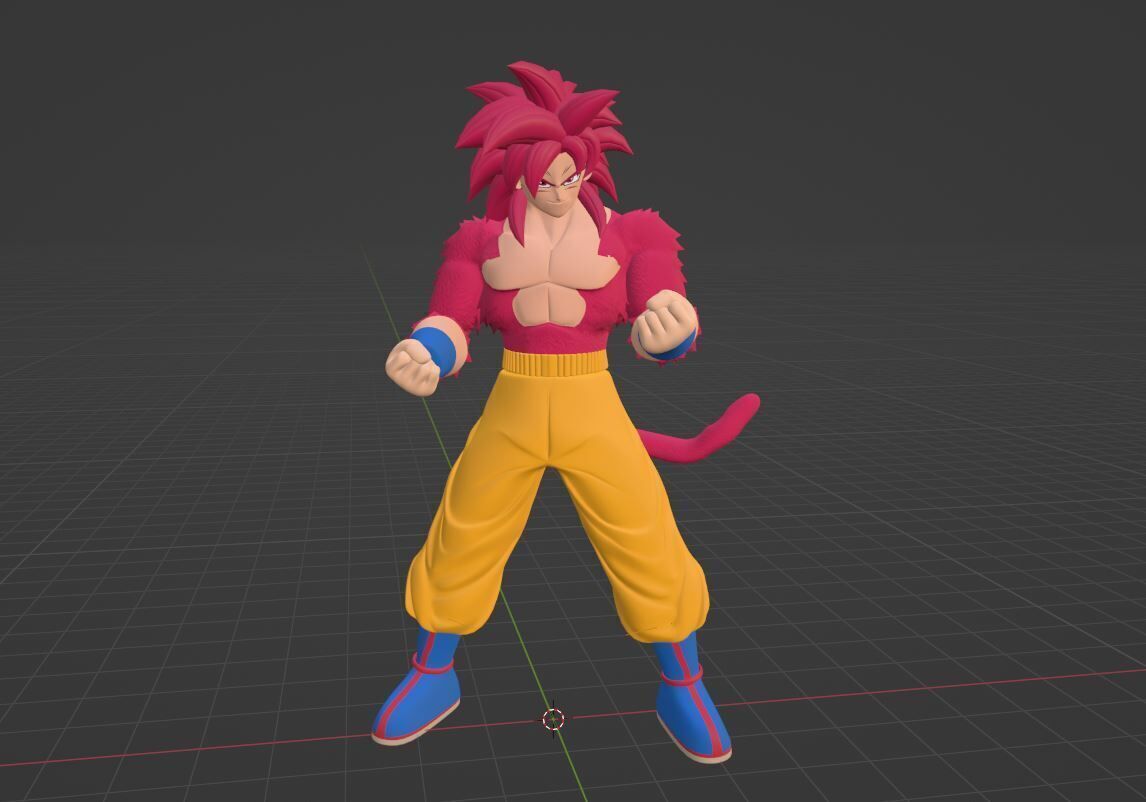 Goku Super Saiyan 4 - Dragonball Daima 3D model_5