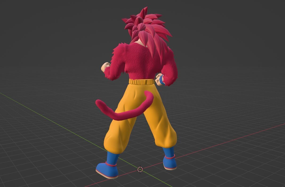 Goku Super Saiyan 4 - Dragonball Daima 3D model_7