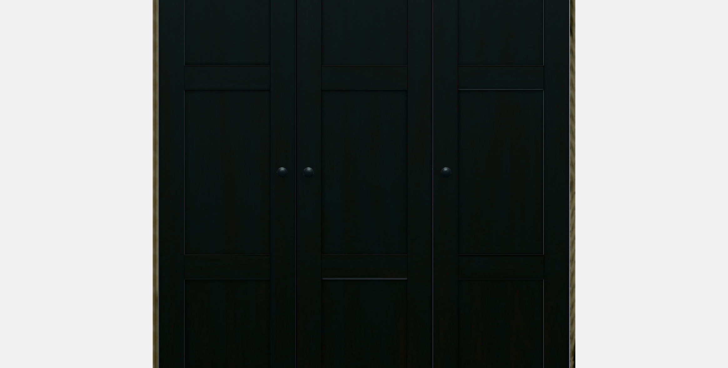 RAKKESTAD Wardrobe with 3 doors 3D model_11