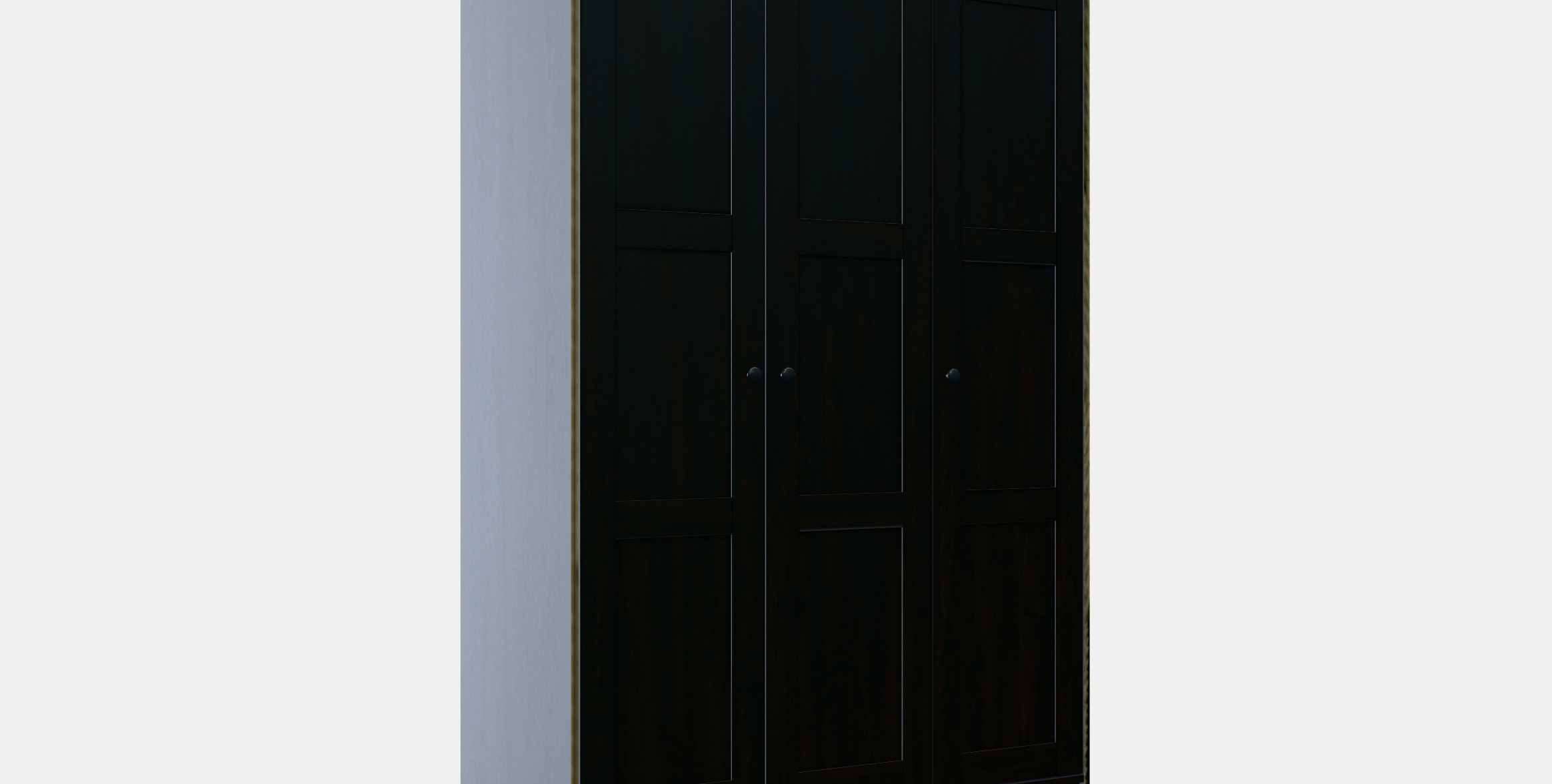 RAKKESTAD Wardrobe with 3 doors 3D model_9