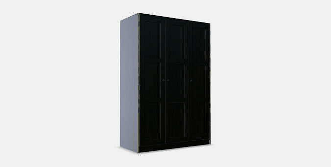 RAKKESTAD Wardrobe with 3 doors 3D model 4