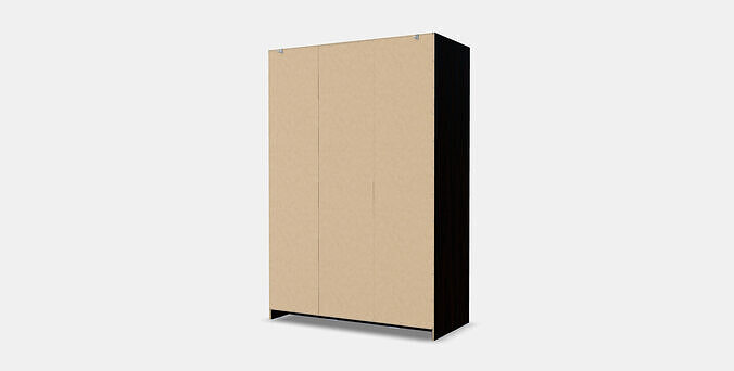 RAKKESTAD Wardrobe with 3 doors 3D model 5