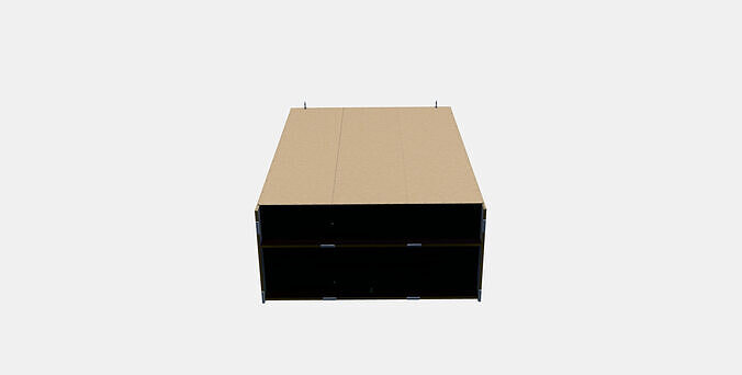RAKKESTAD Wardrobe with 3 doors 3D model 6