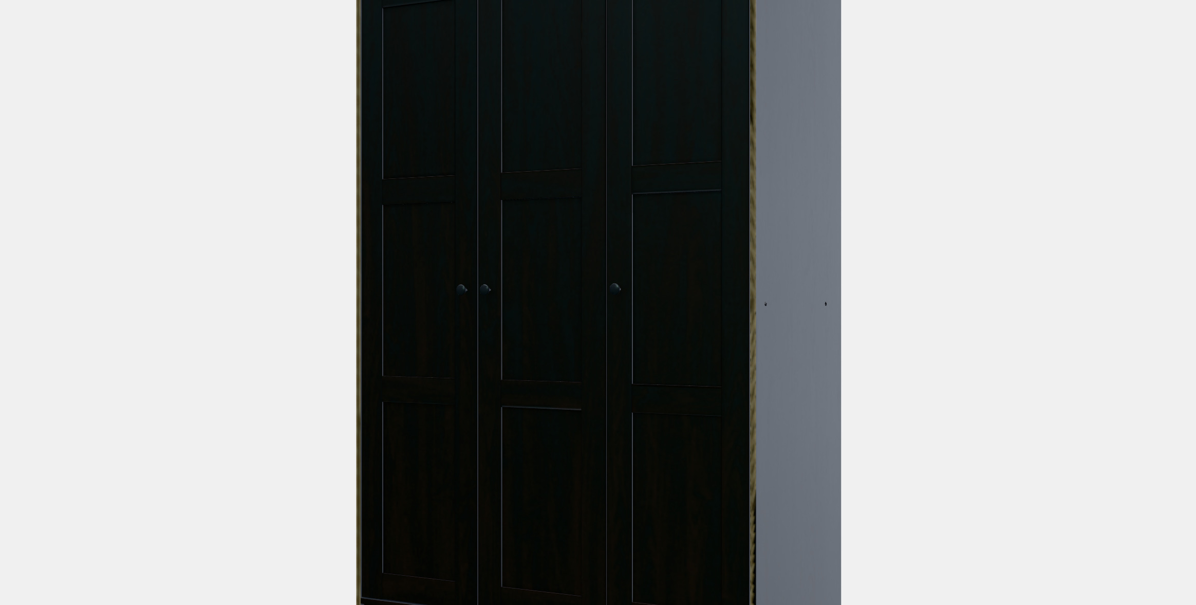 RAKKESTAD Wardrobe with 3 doors 3D model_13