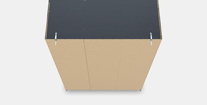 RAKKESTAD Wardrobe with 3 doors 3D model 3