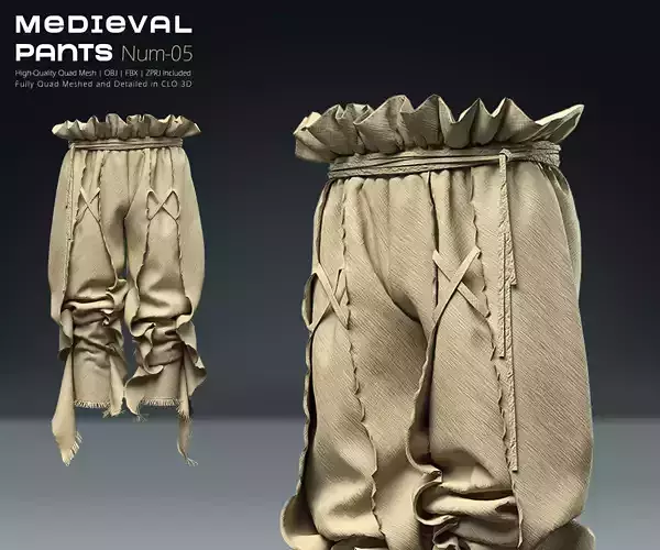Medival Pants 05  3D model