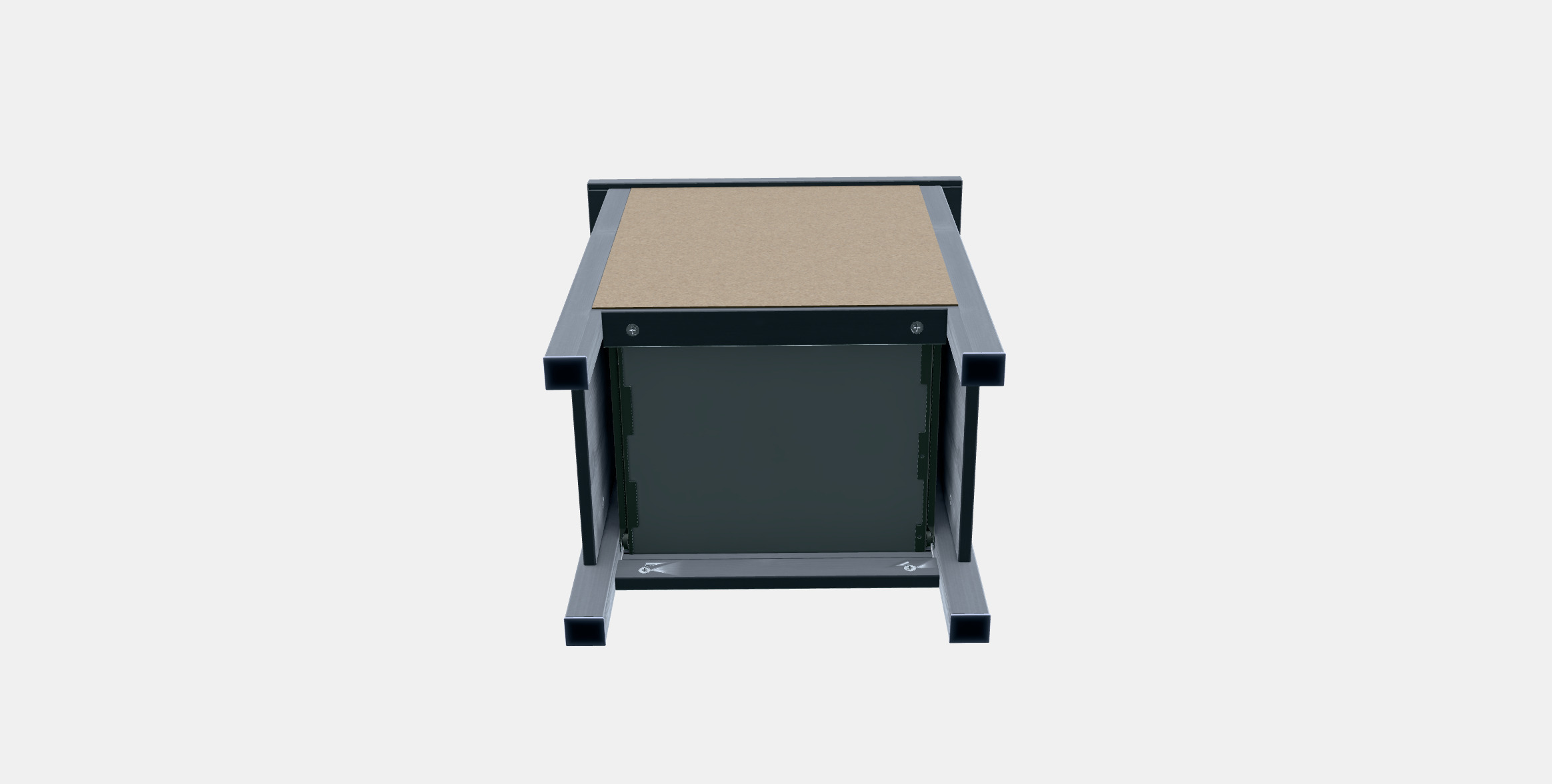 HEMNES Chest of 2 drawers 1 3D model_5