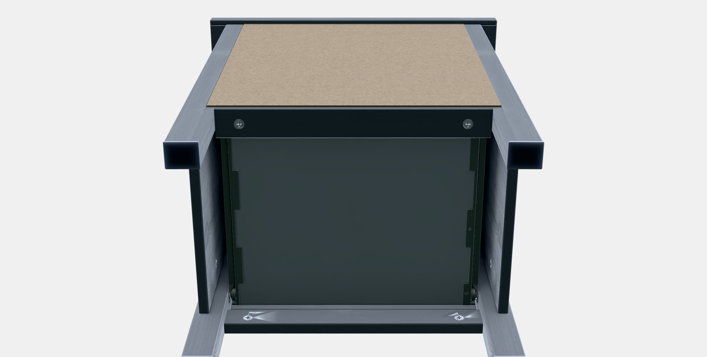 HEMNES Chest of 2 drawers 1 3D model_6