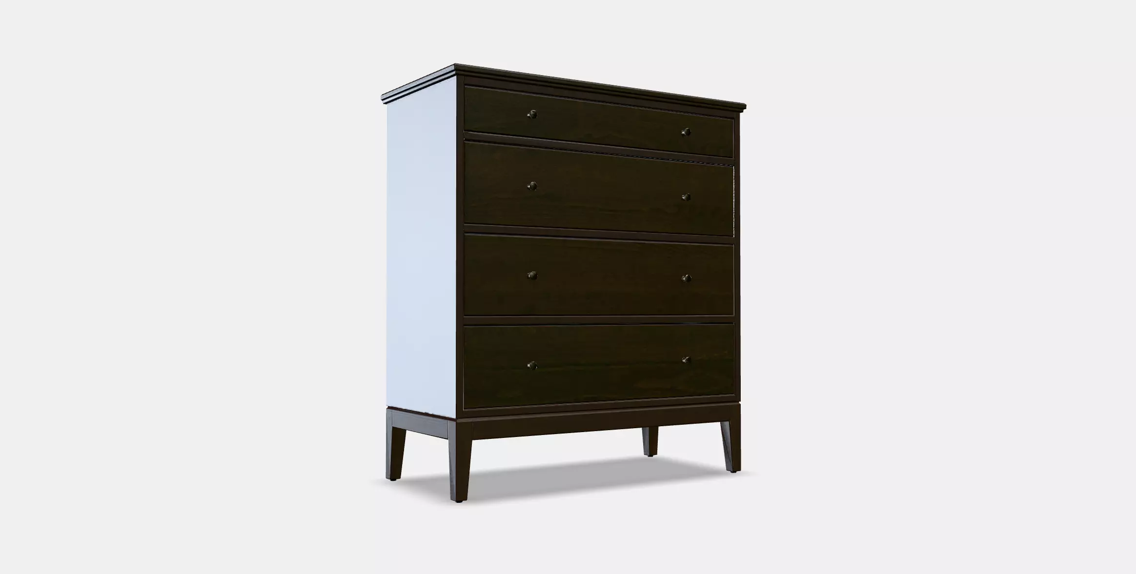 IDANAS Chest of 4 drawers 1 Low-poly 3D model_0