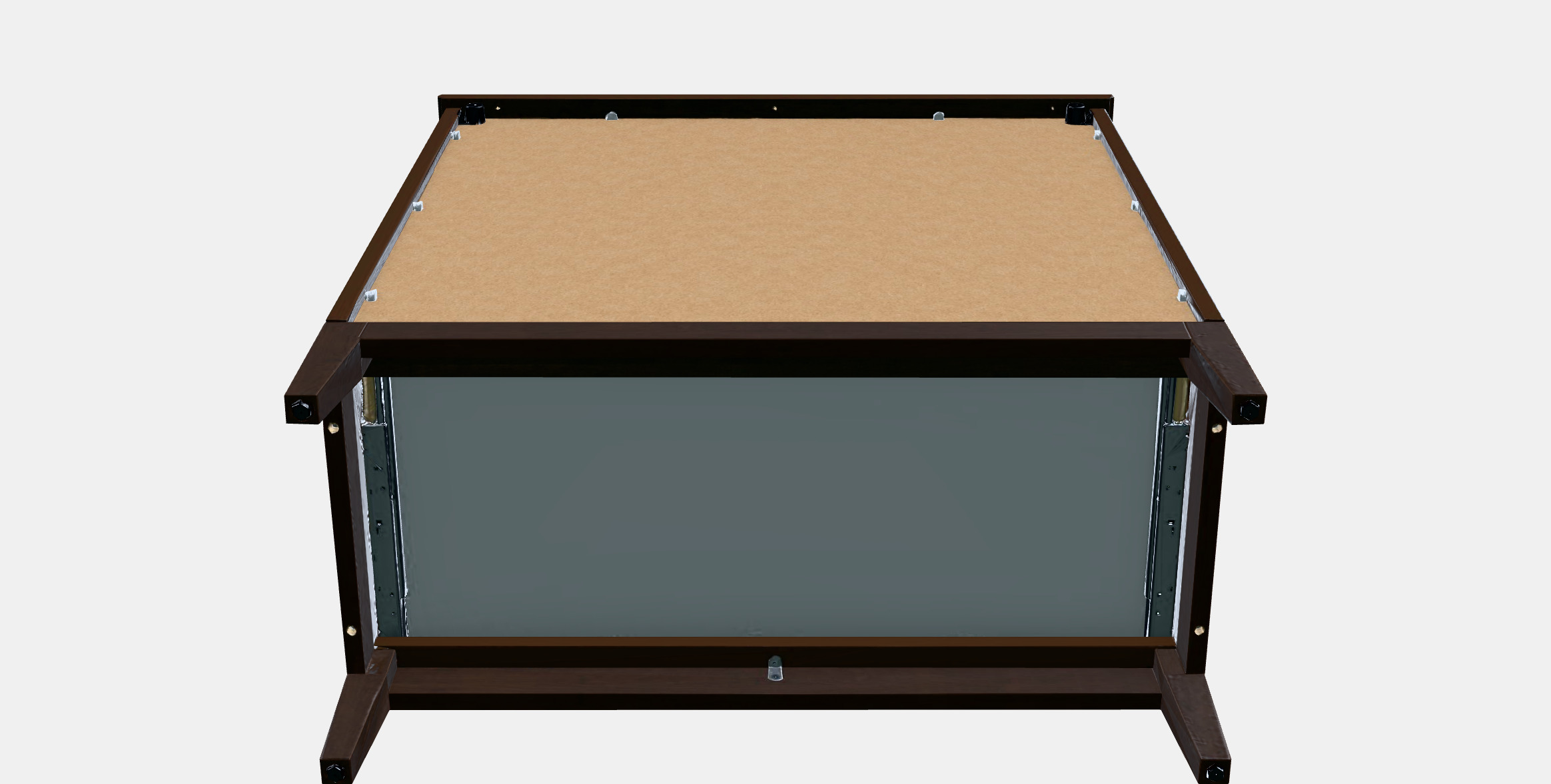 IDANAS Chest of 4 drawers 1 Low-poly 3D model_9