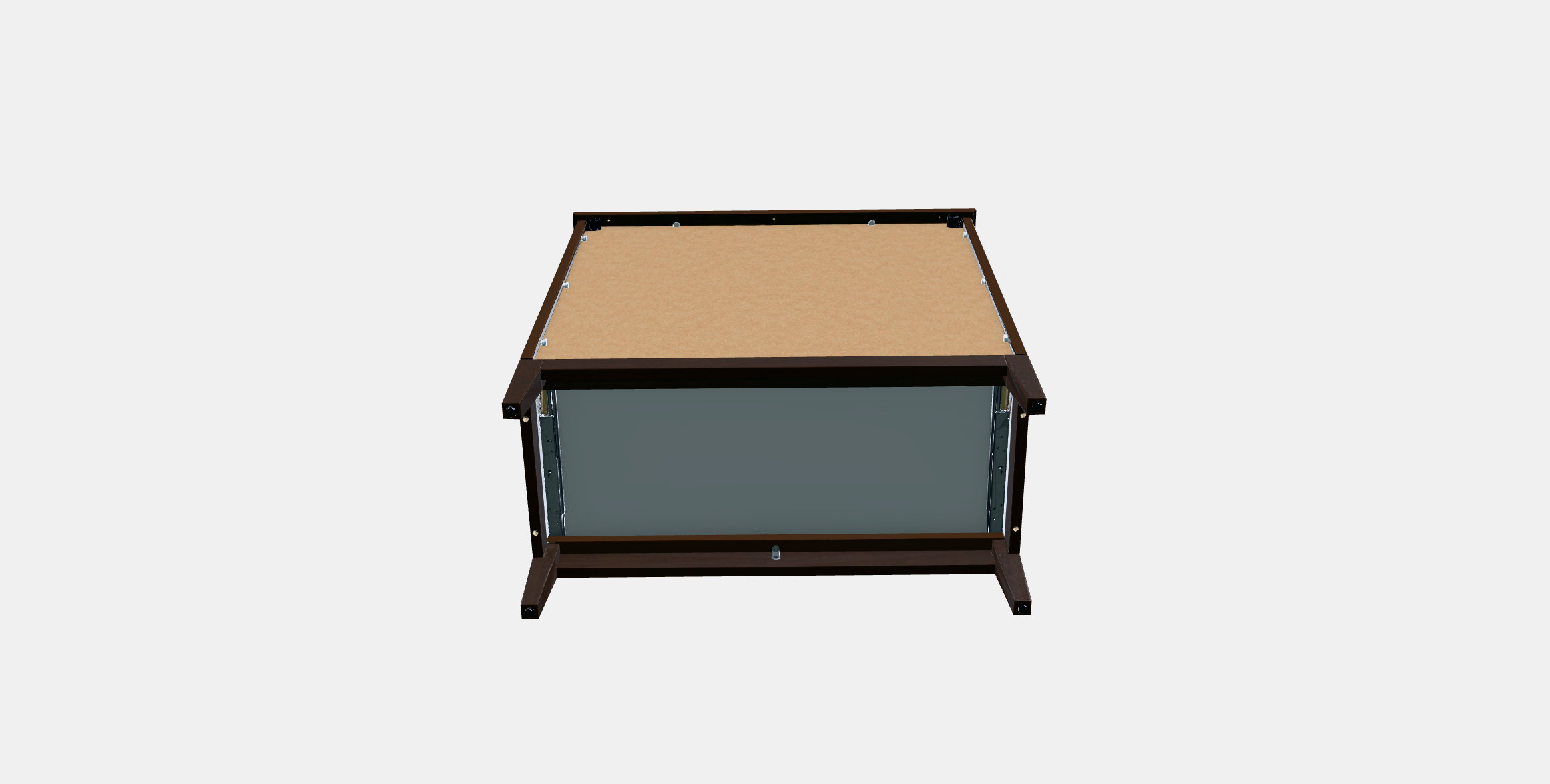 IDANAS Chest of 4 drawers 1 Low-poly 3D model_6