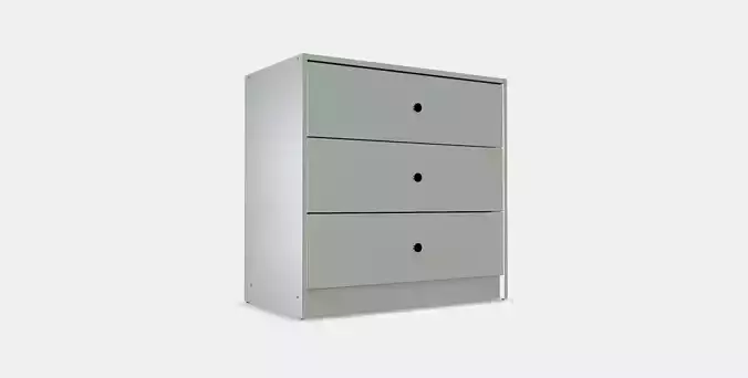 GURSKEN Chest of 3 drawers