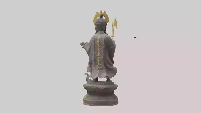 Buddhist Warrior statue model 2