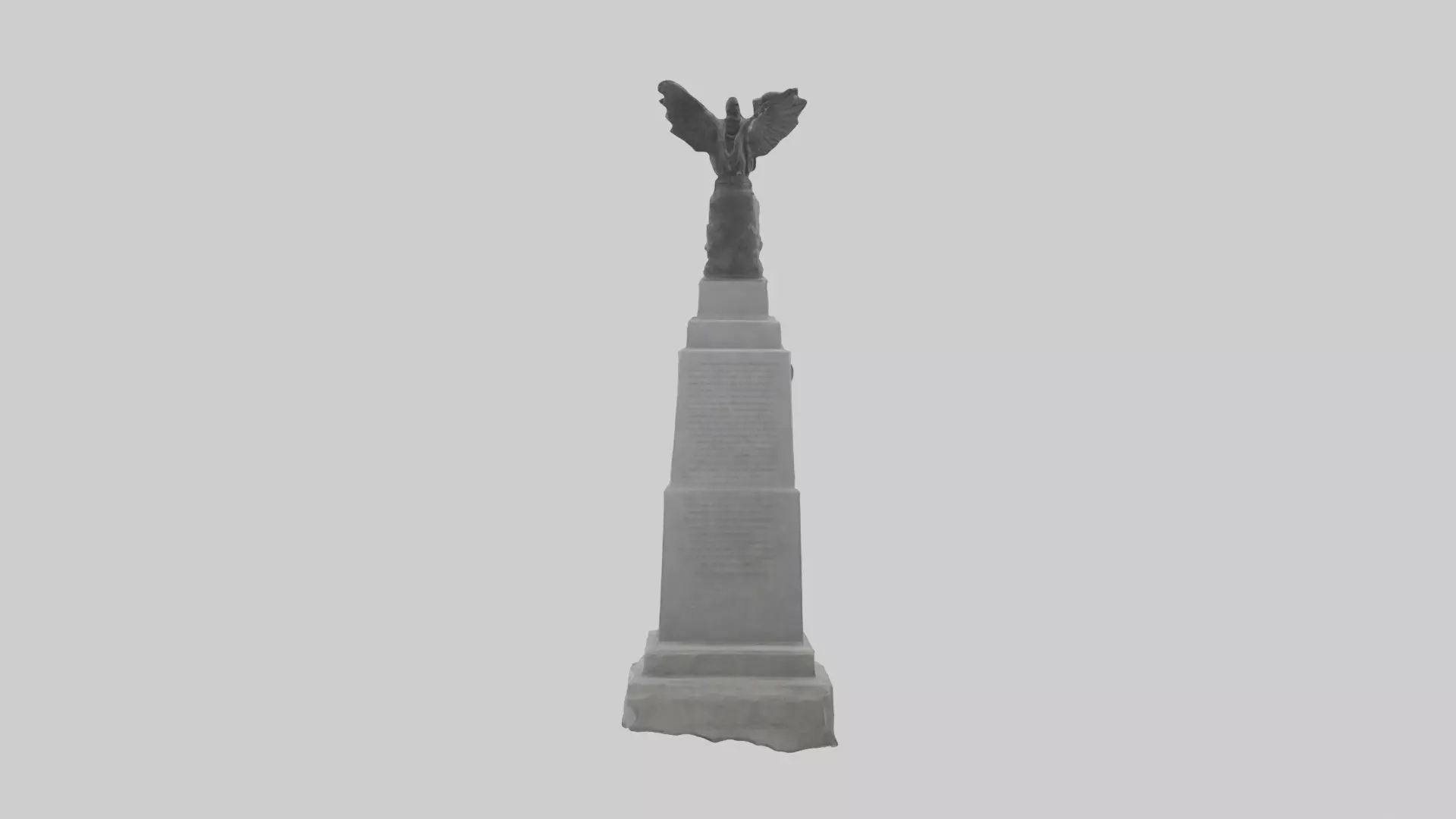Brotherhood in Arms monument model Low-poly 3D model_0
