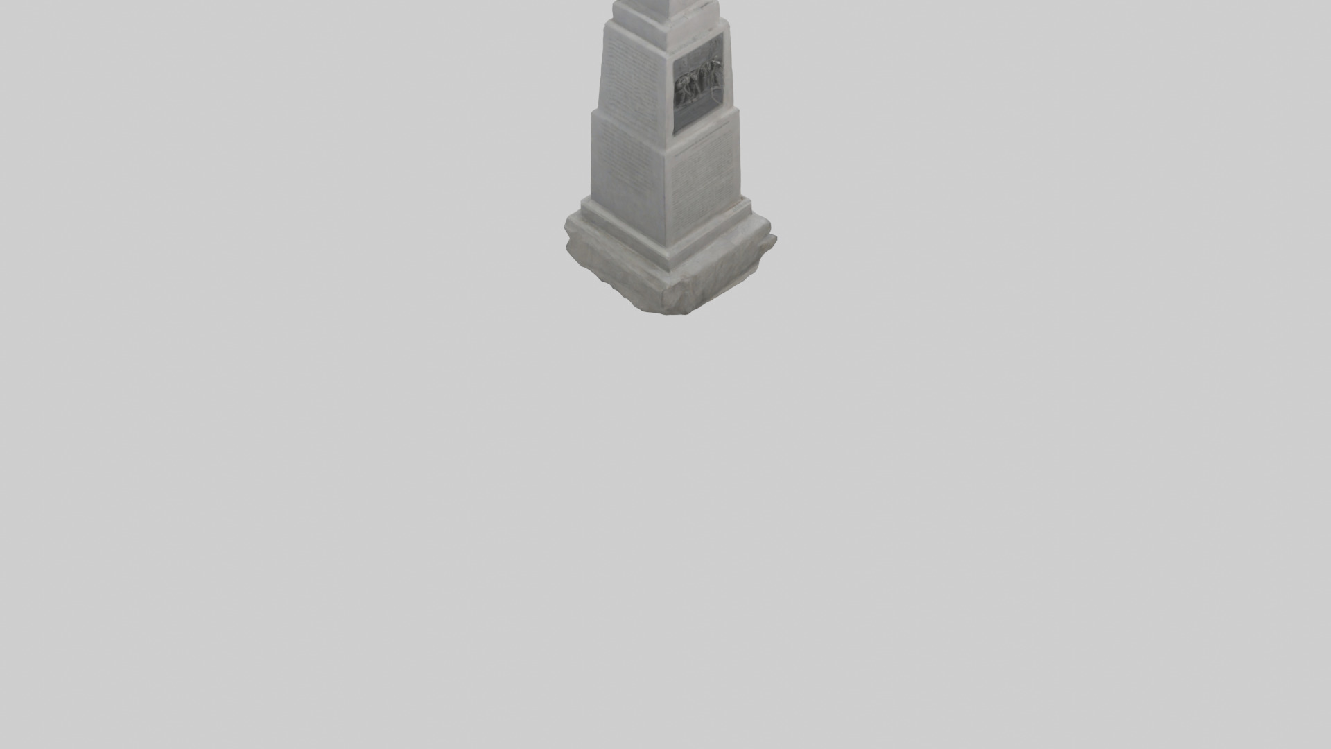 Brotherhood in Arms monument model Low-poly 3D model_4