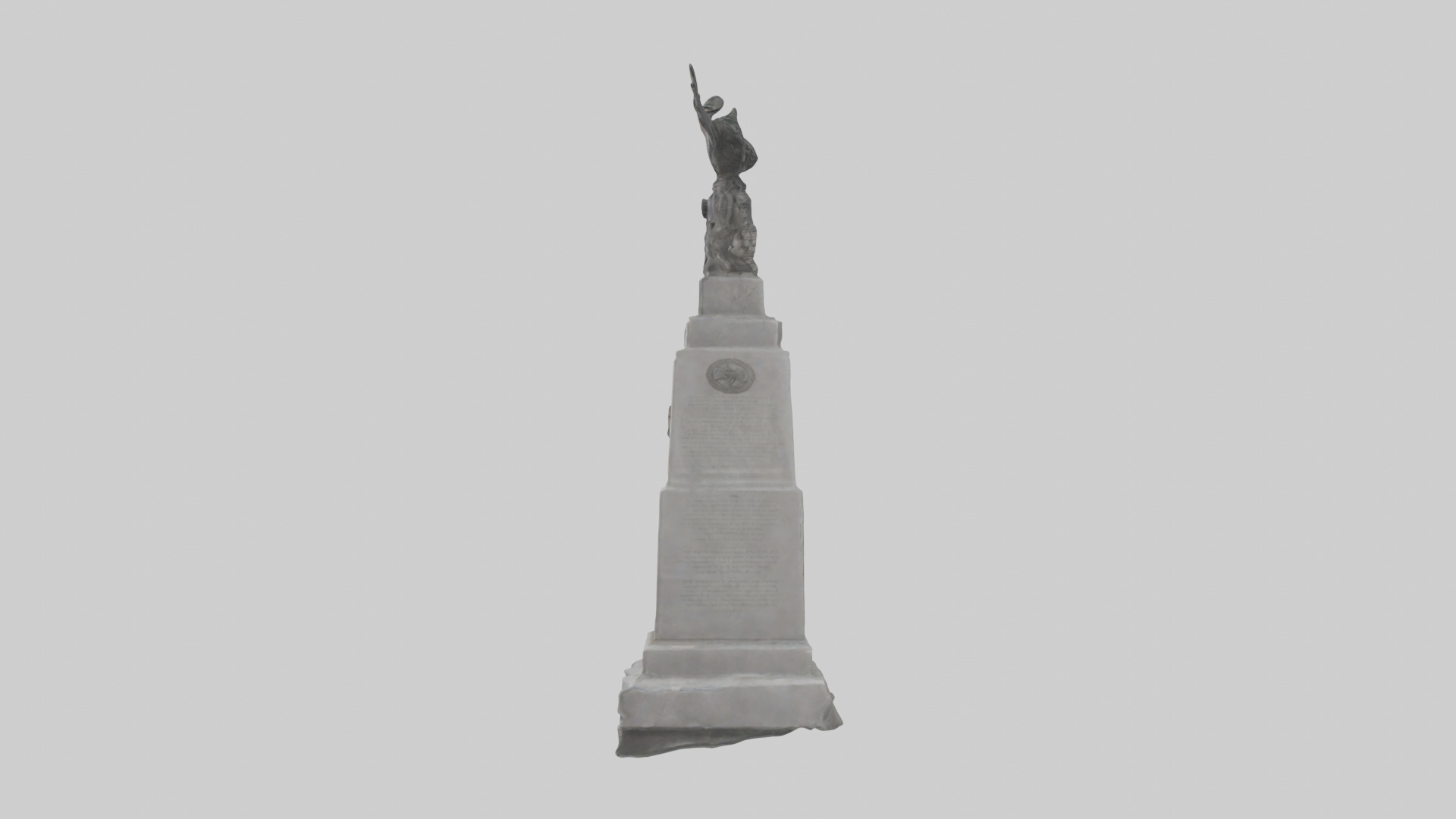 Brotherhood in Arms monument model Low-poly 3D model_12