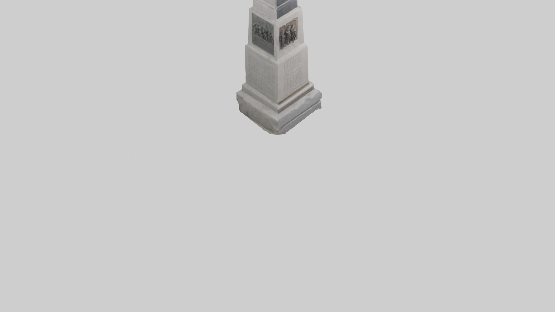 Brotherhood in Arms monument model Low-poly 3D model_6