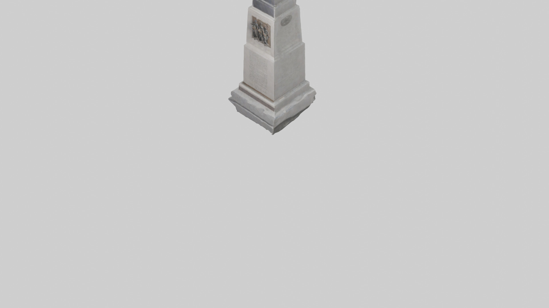 Brotherhood in Arms monument model Low-poly 3D model_5