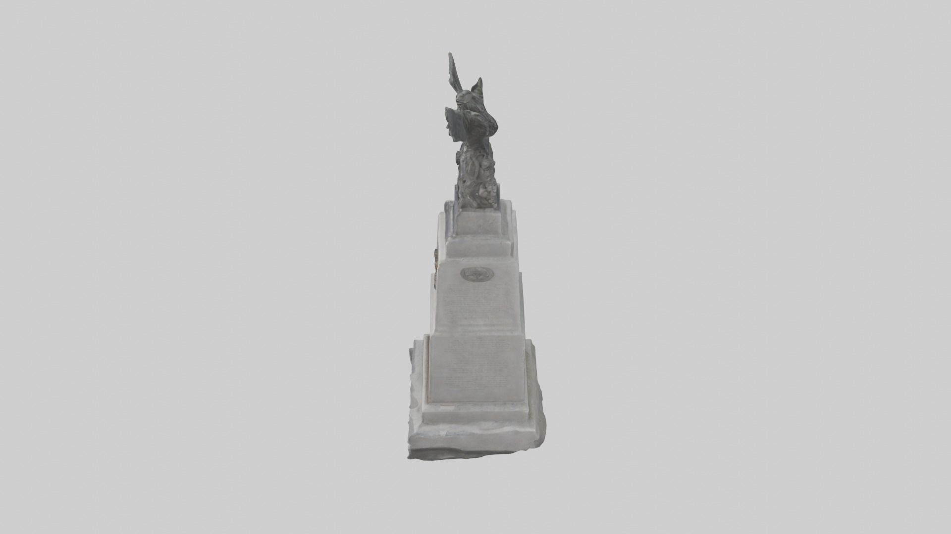 Brotherhood in Arms monument model Low-poly 3D model_17