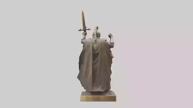 Bronze Warrior statue model
